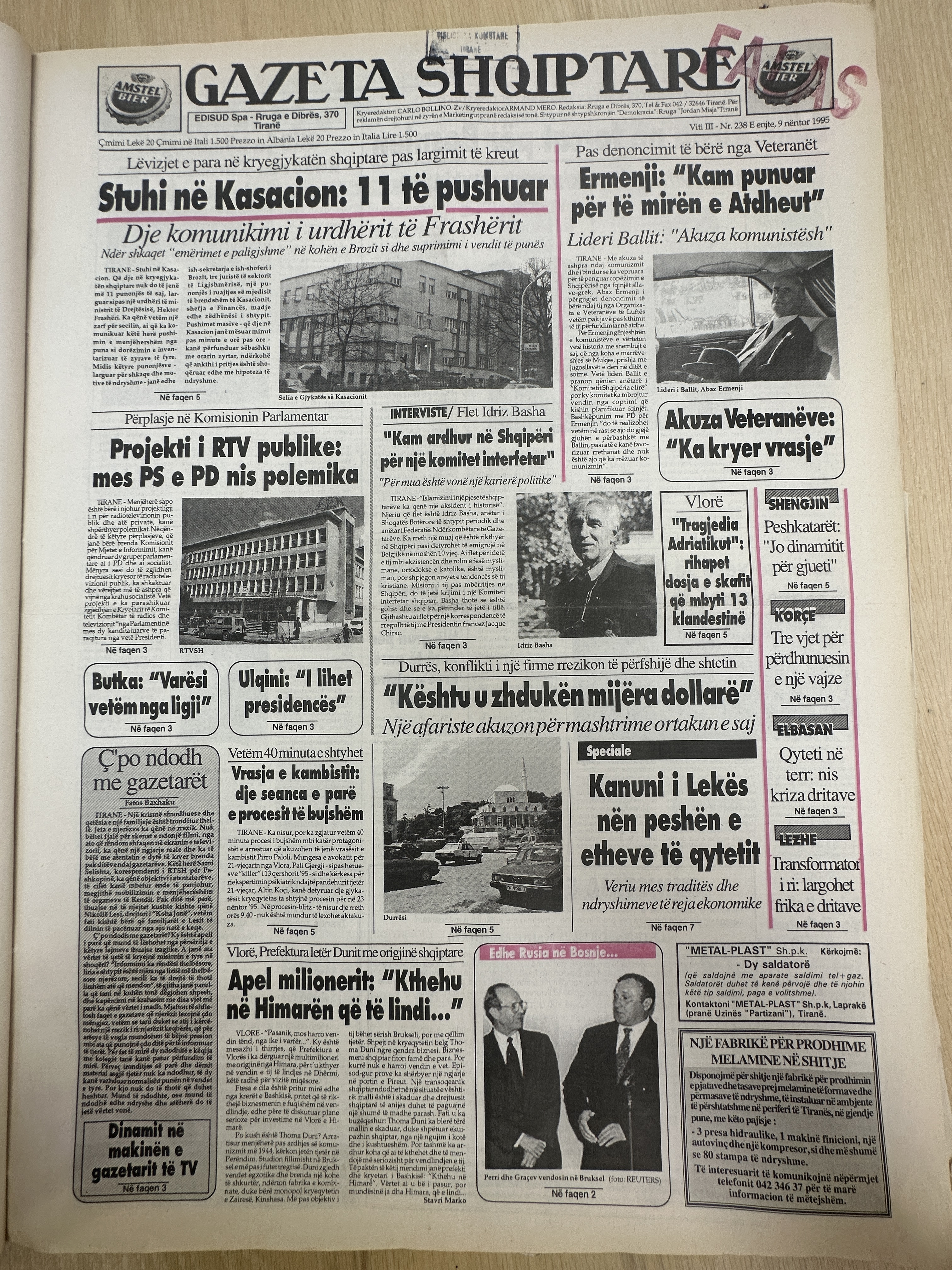 Gazeta Shqiptare 1995-11-09