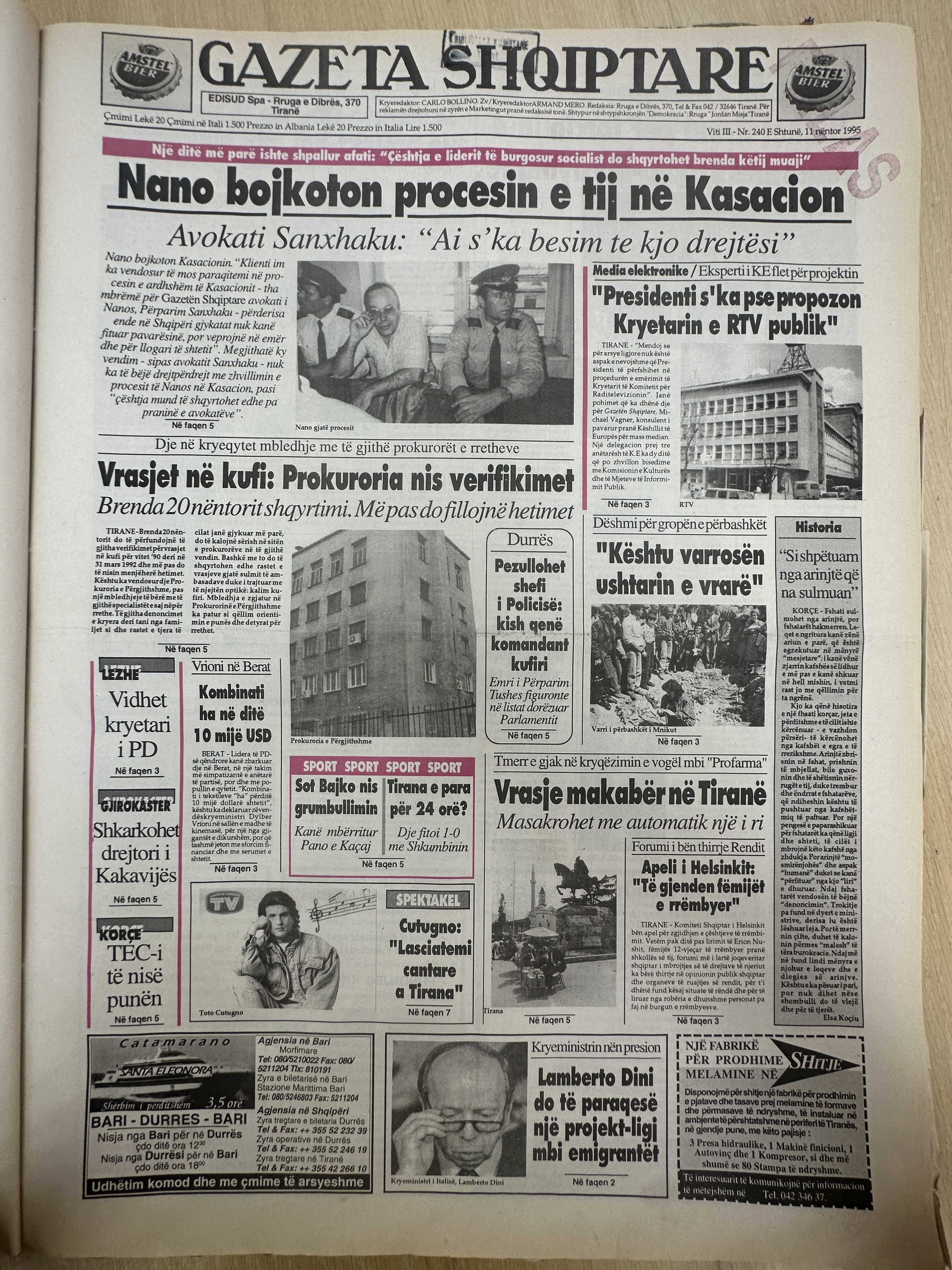 Gazeta Shqiptare 1995-11-11