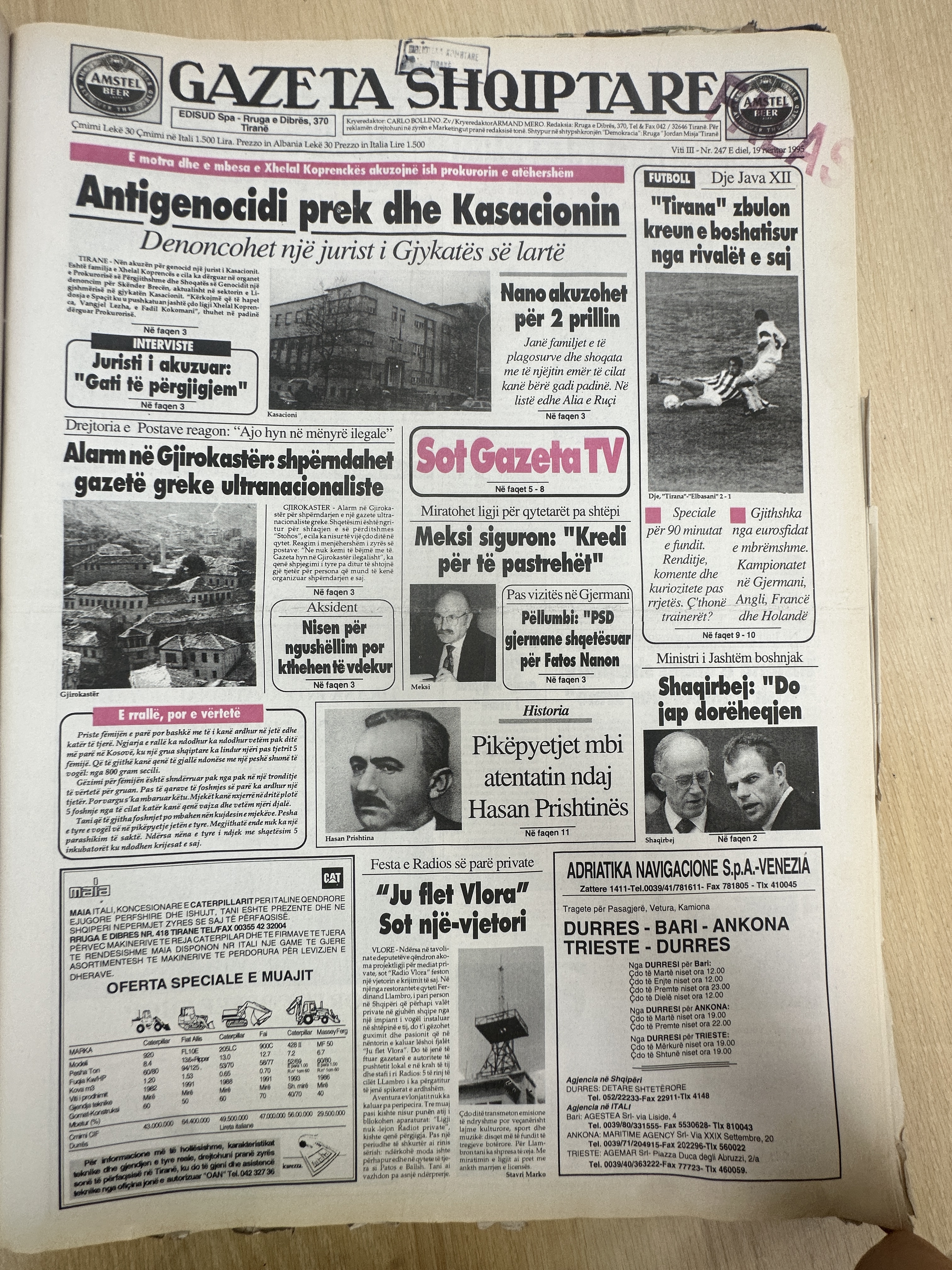 Gazeta Shqiptare 1995-11-19