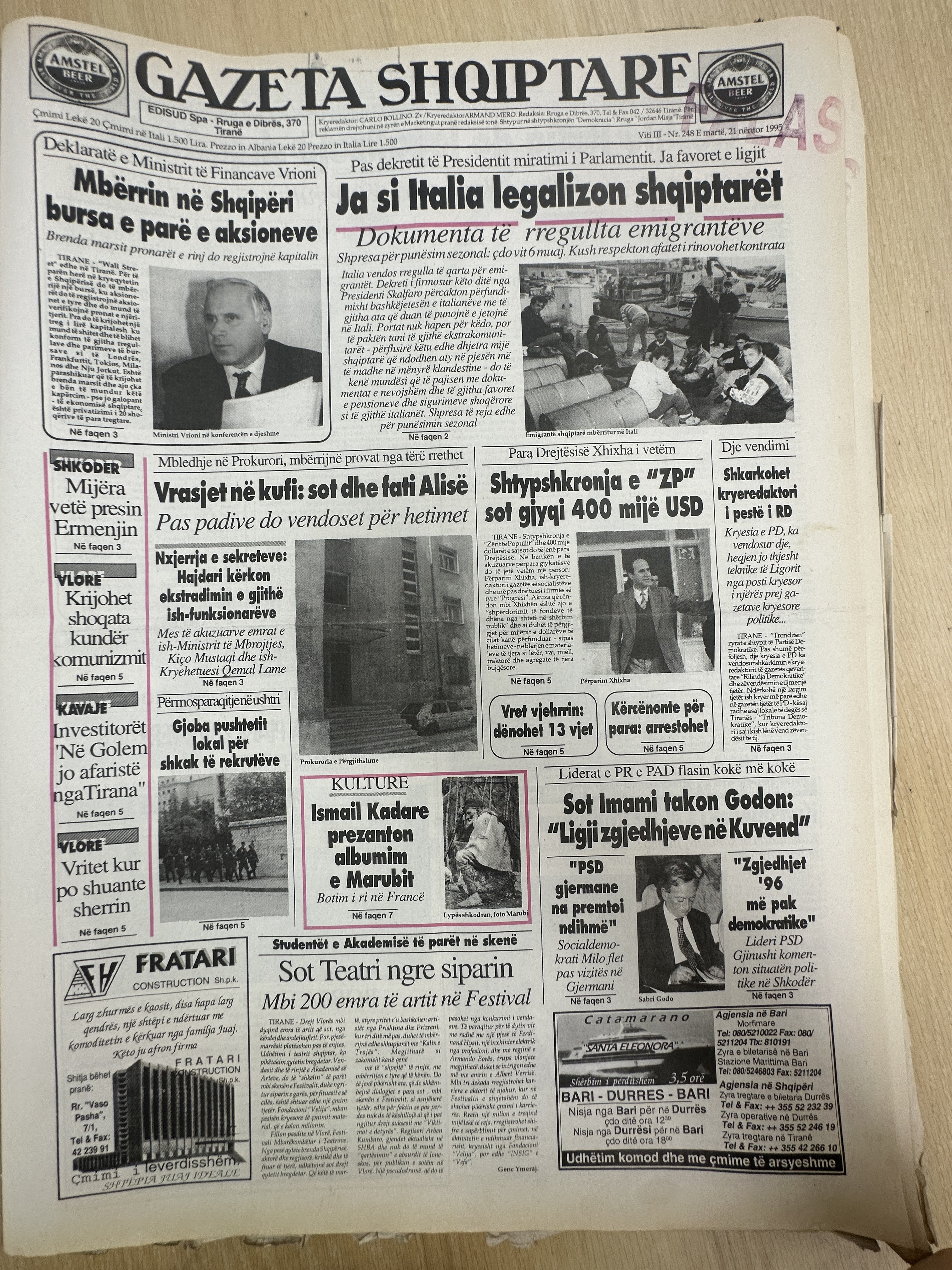 Gazeta Shqiptare 1995-11-21