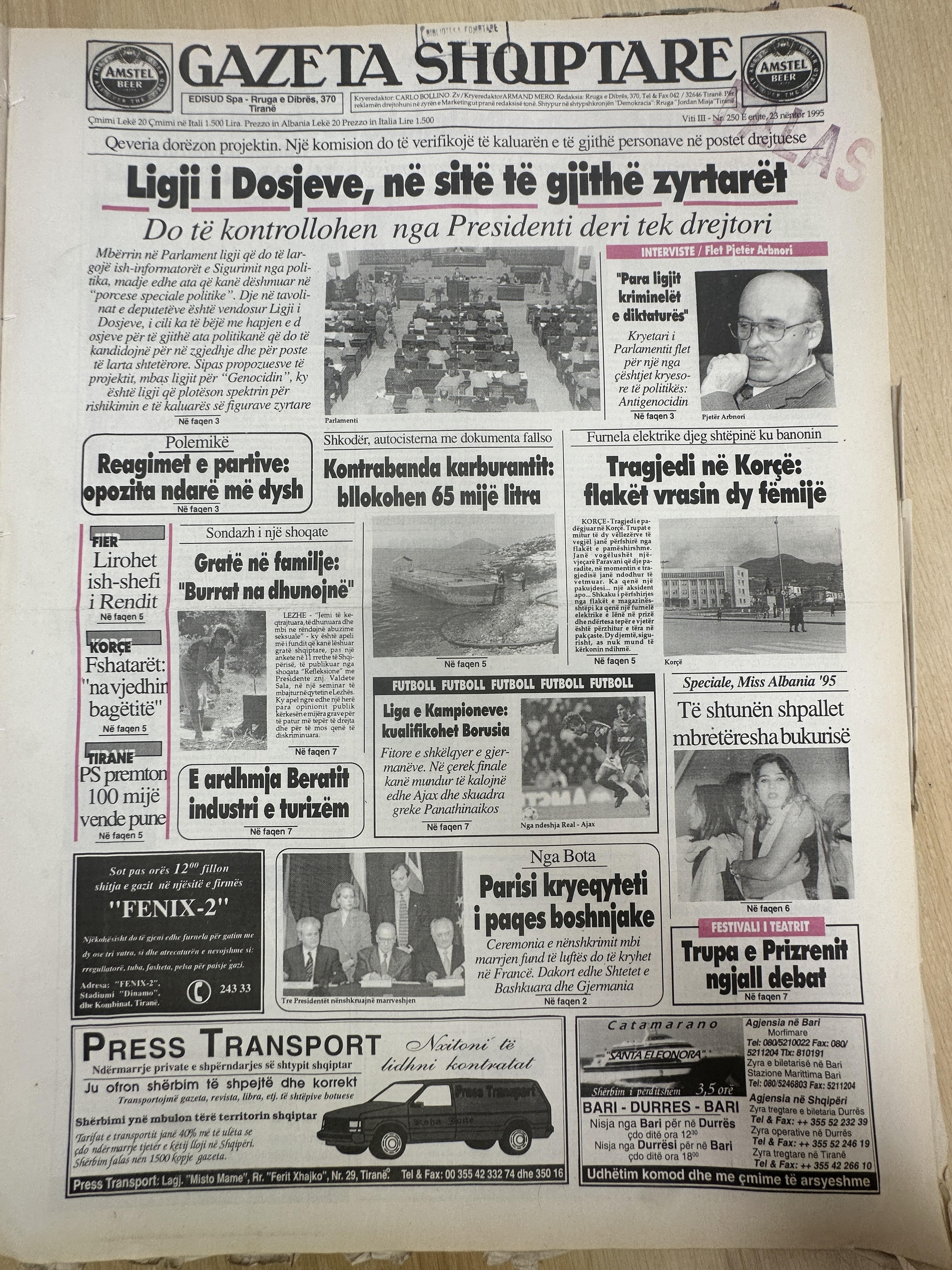 Gazeta Shqiptare 1995-11-23