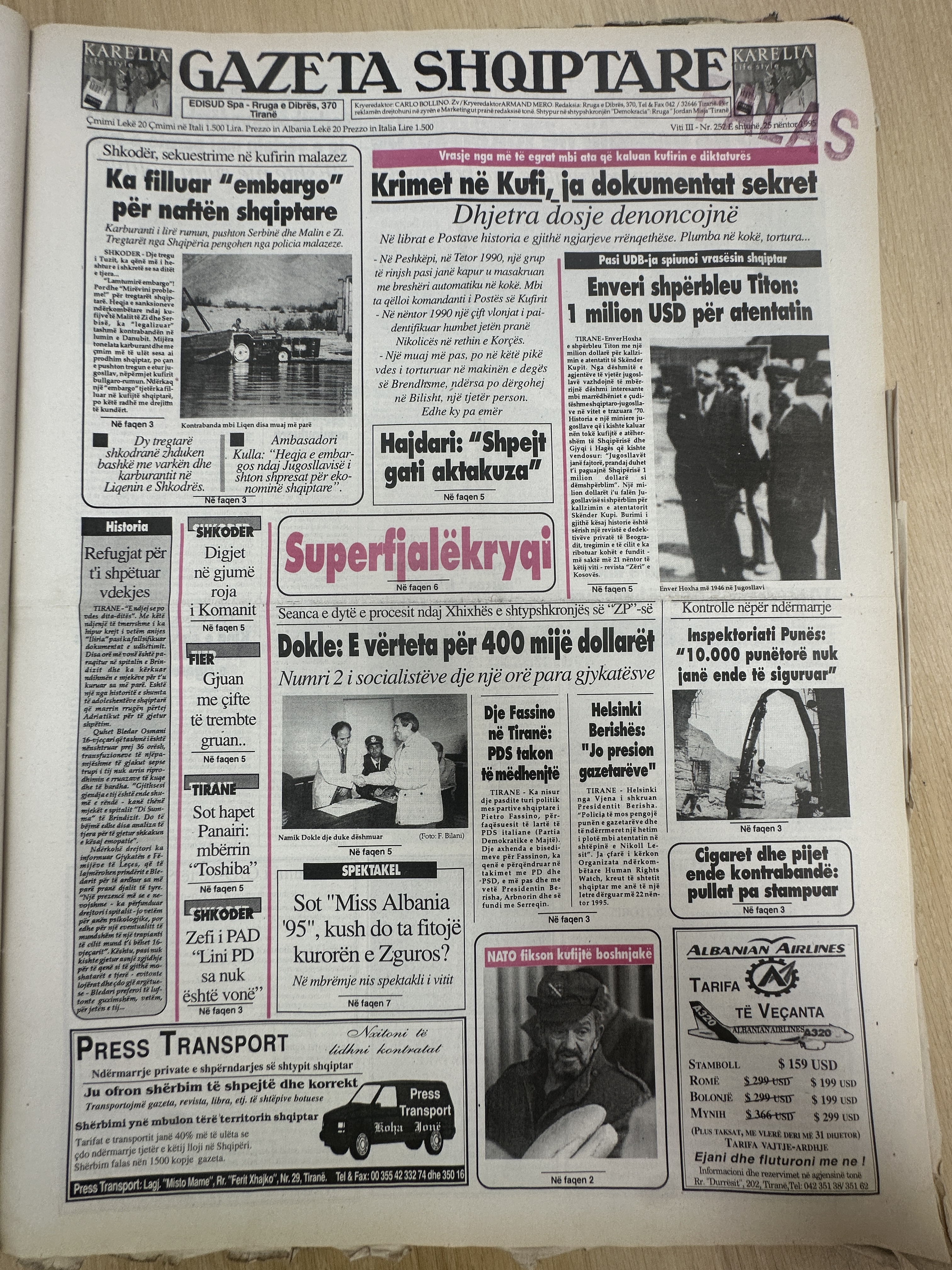 Gazeta Shqiptare 1995-11-25
