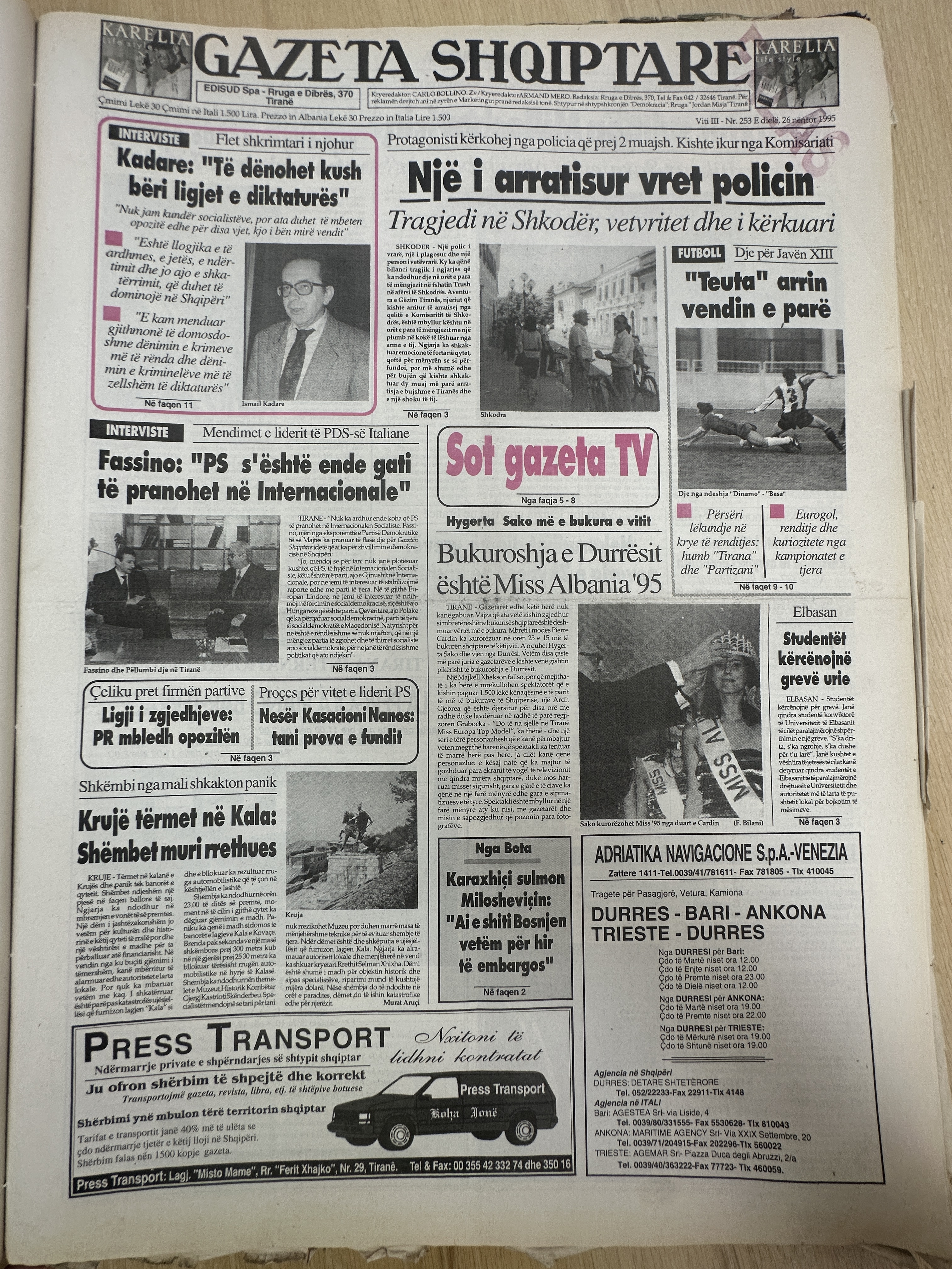 Gazeta Shqiptare 1995-11-26