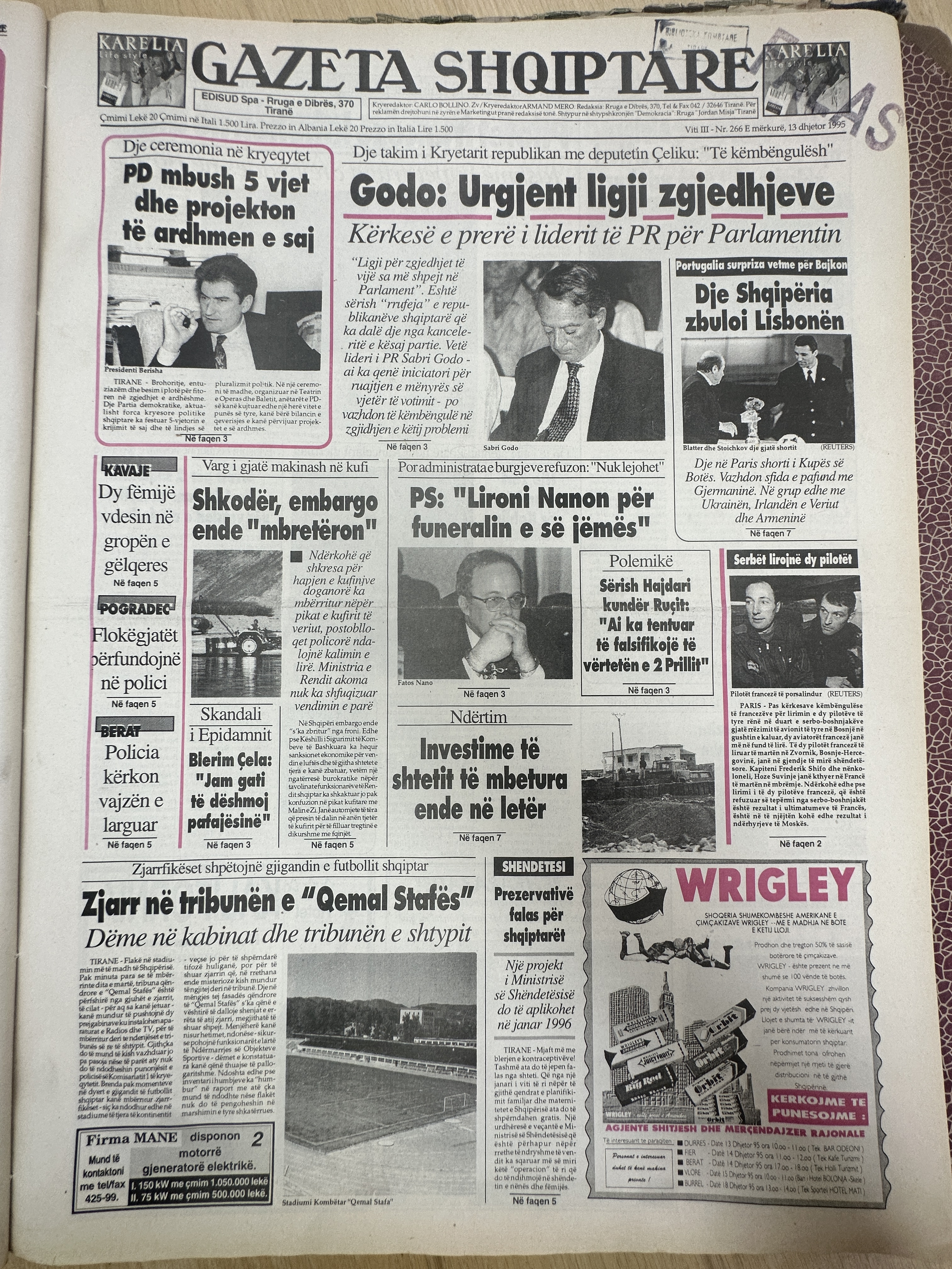 Gazeta Shqiptare 1995-12-13