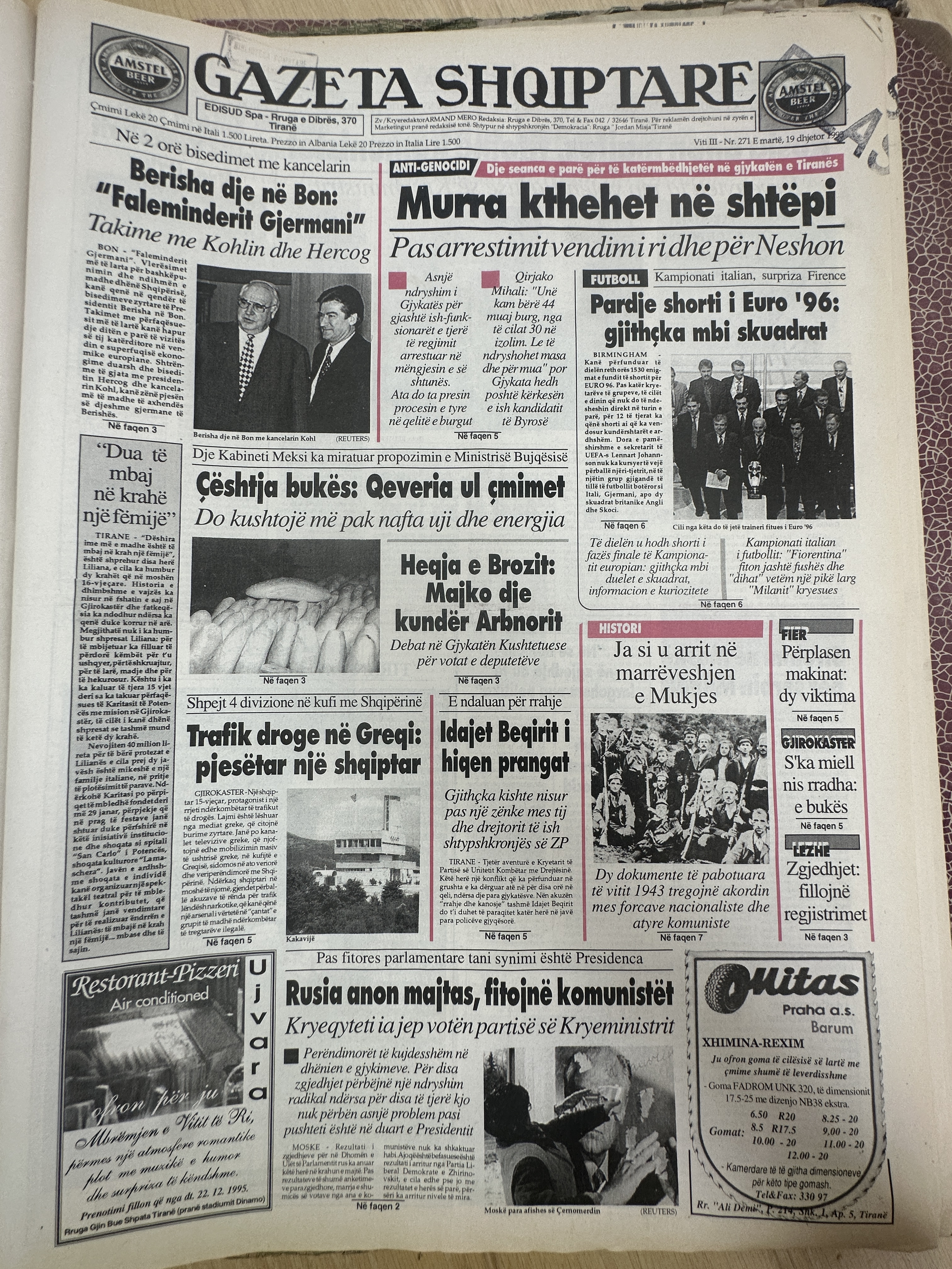 Gazeta Shqiptare 1995-12-19