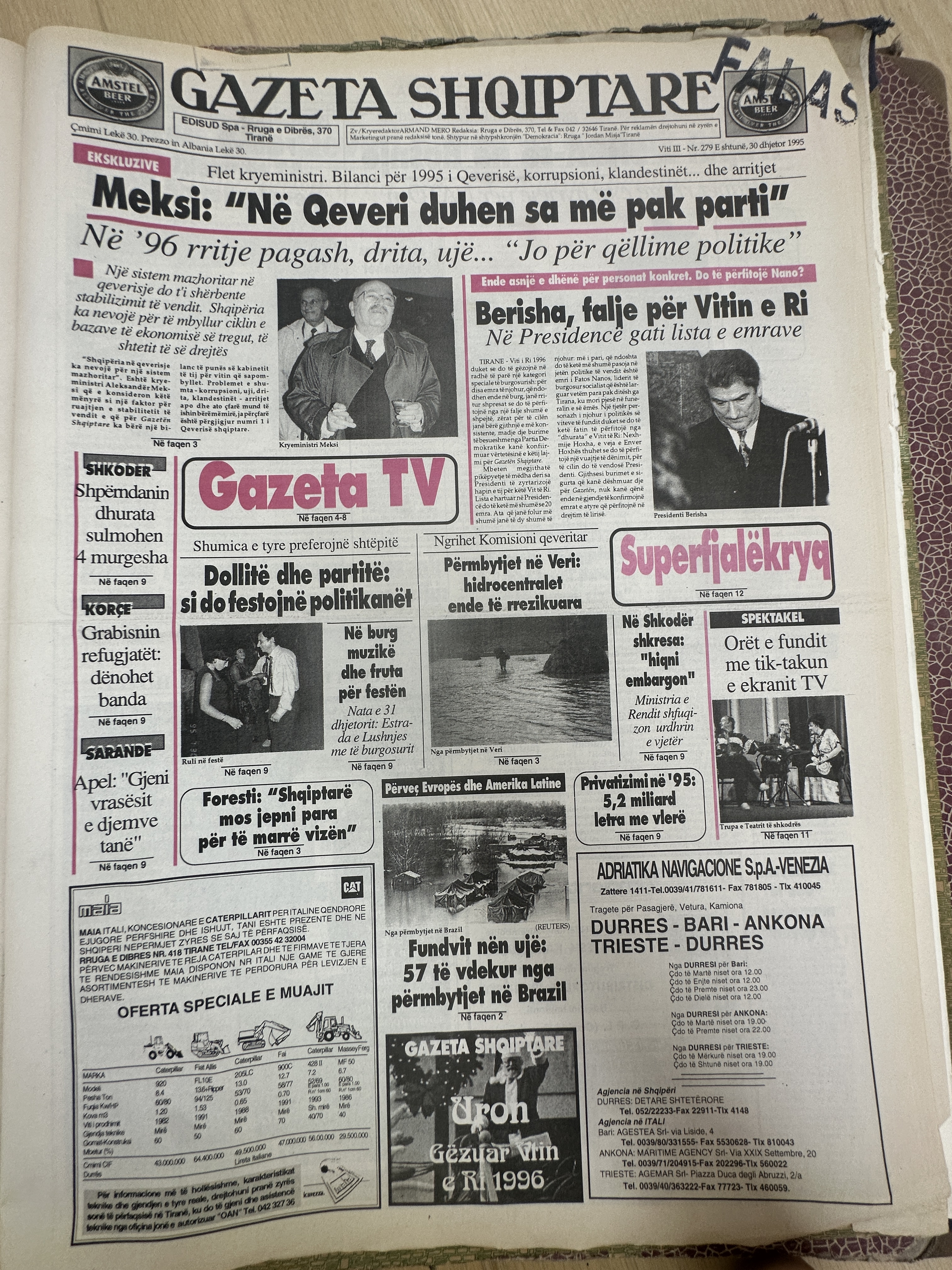 Gazeta Shqiptare 1995-12-30