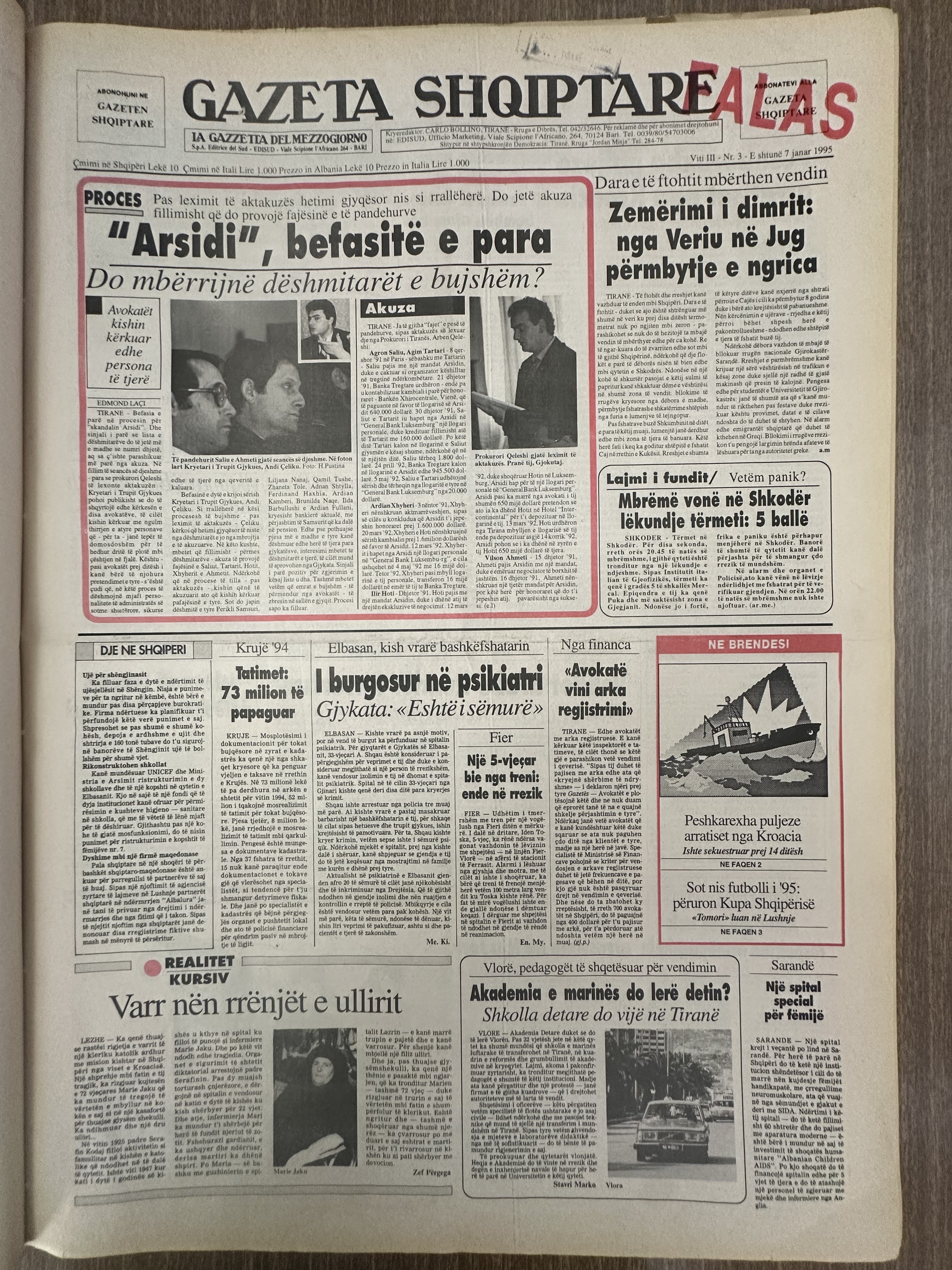 Gazeta Shqiptare 1995-06-03