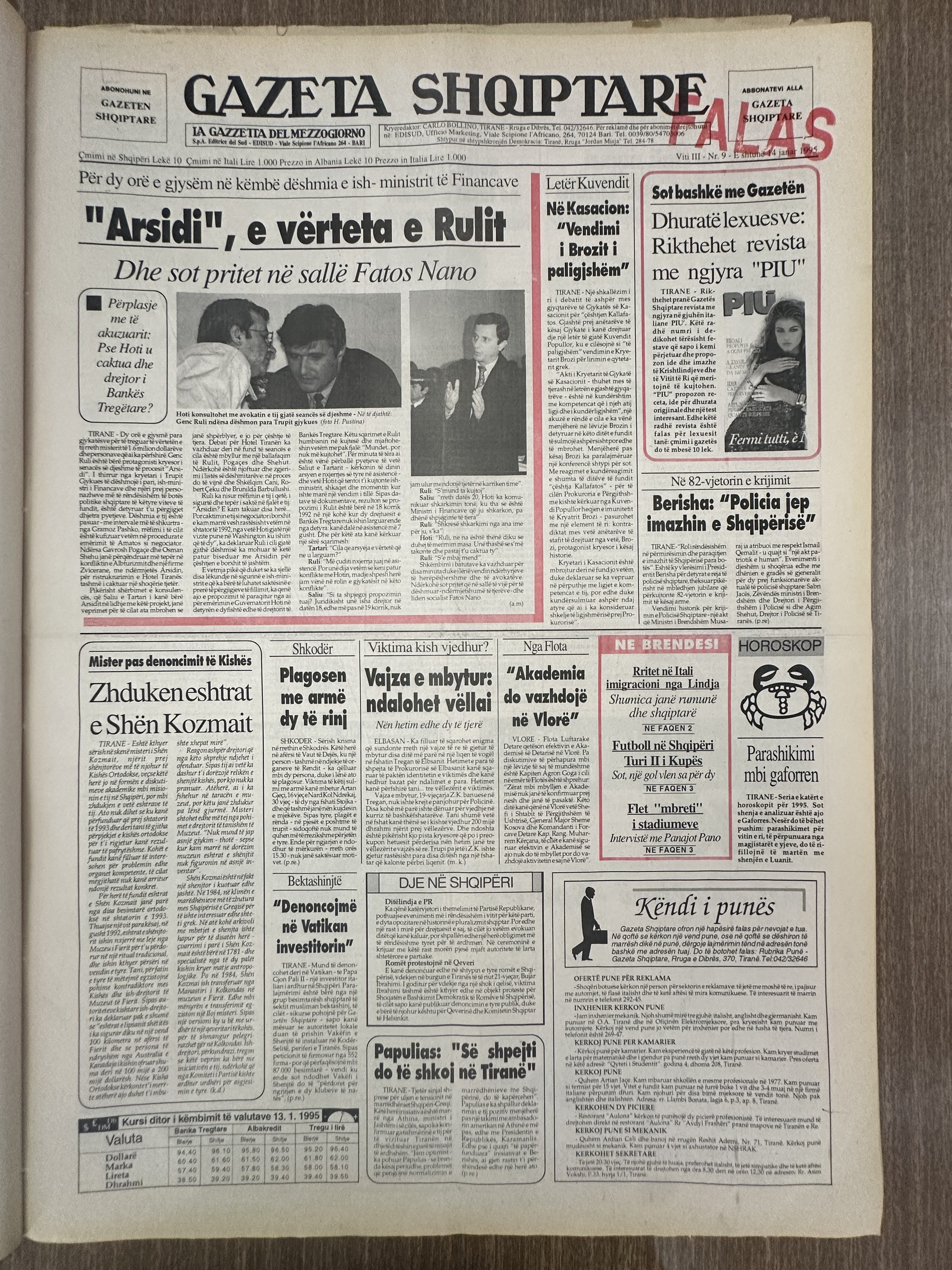 Gazeta Shqiptare 1995-01-07