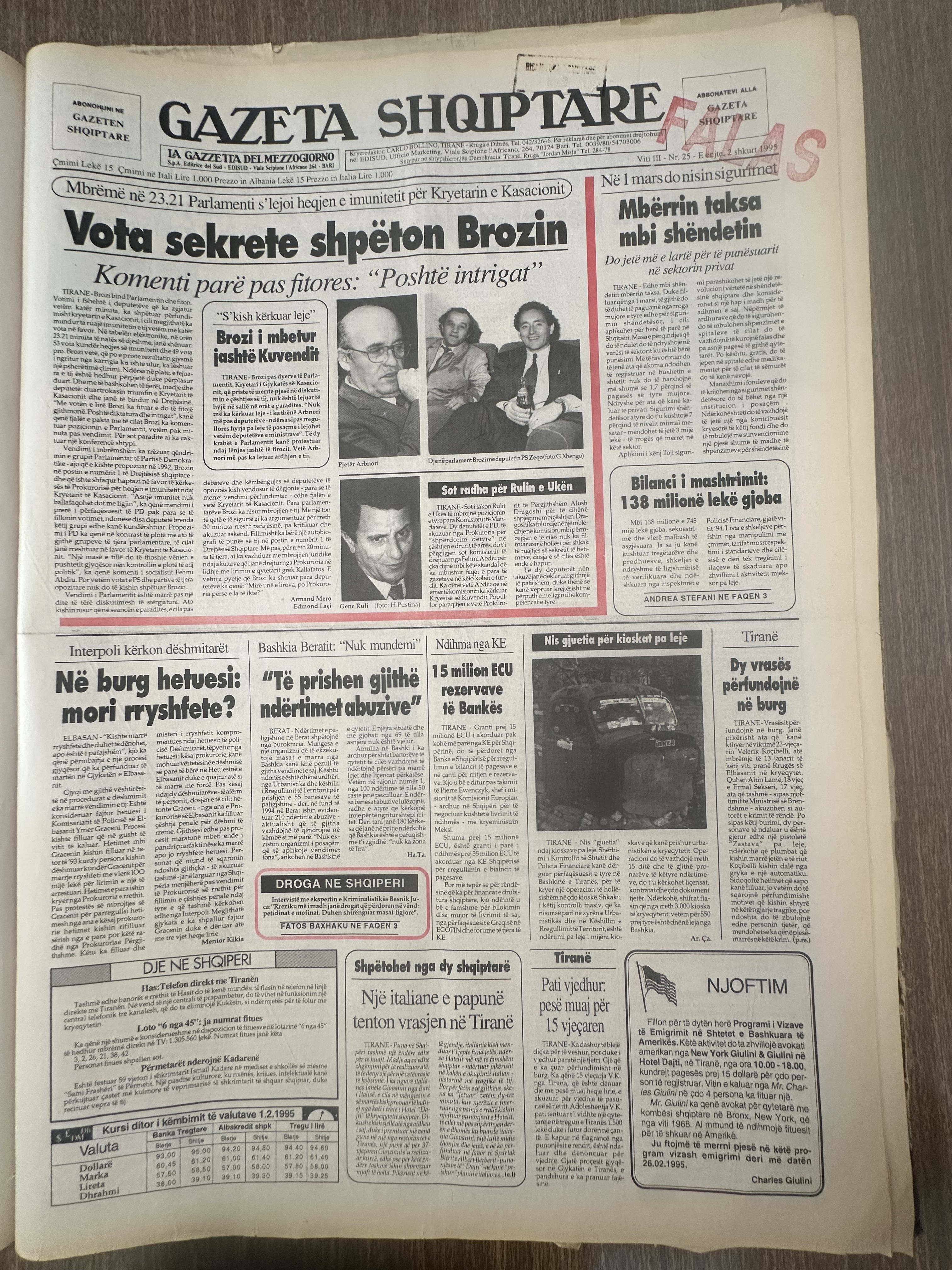 Gazeta Shqiptare 1995-02-23