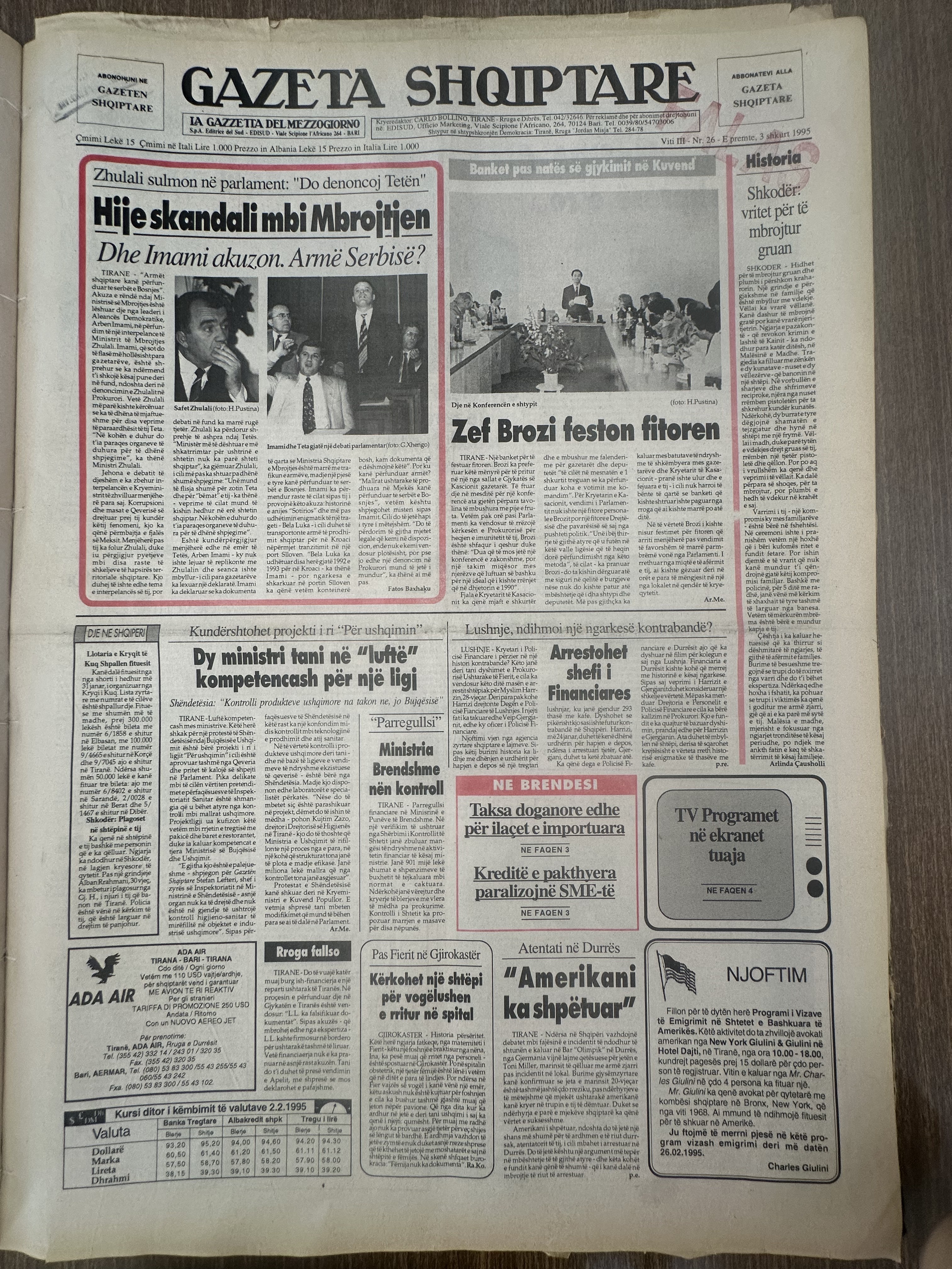 Gazeta Shqiptare 1995-02-03