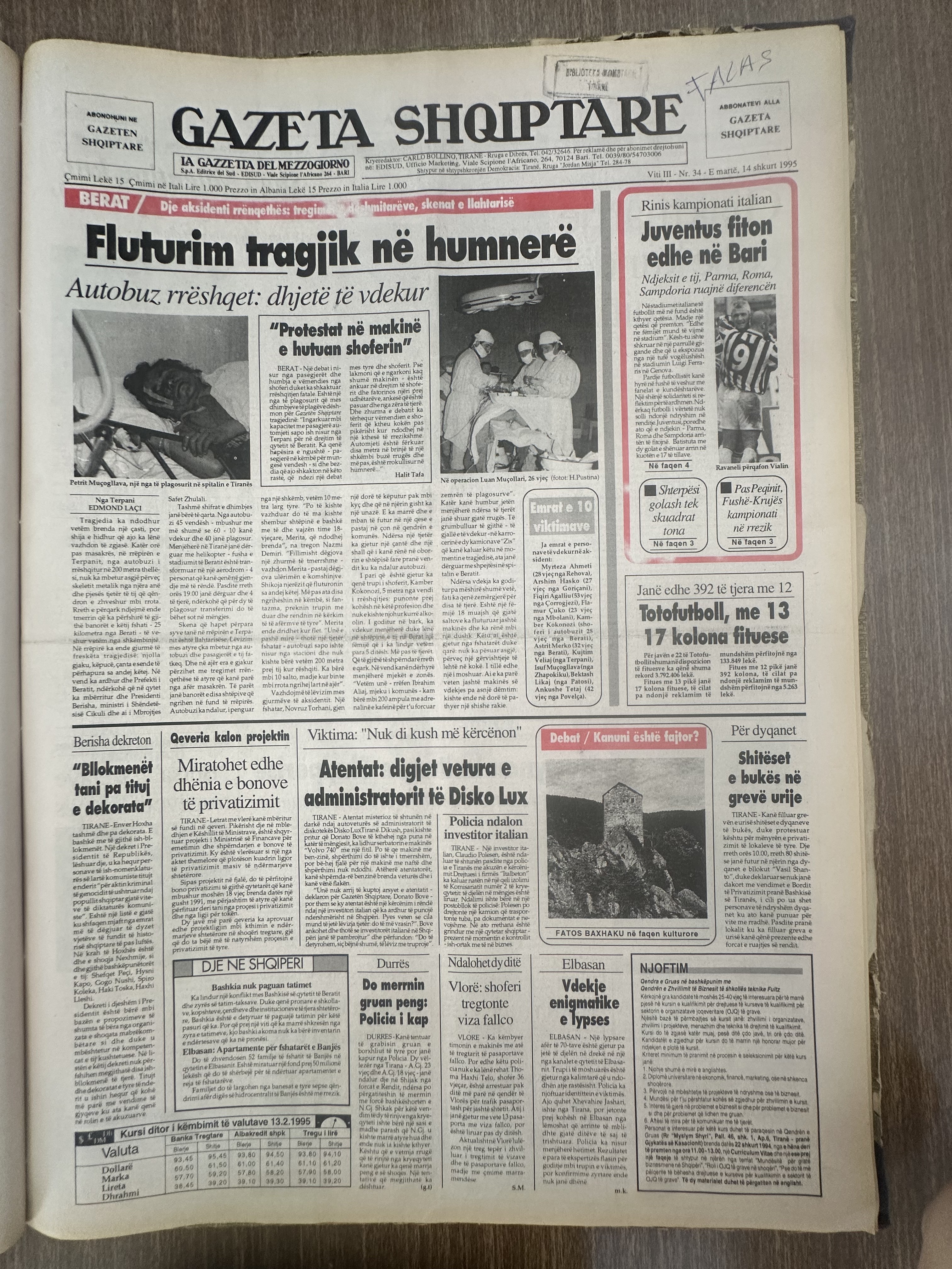 Gazeta Shqiptare 1995-02-14