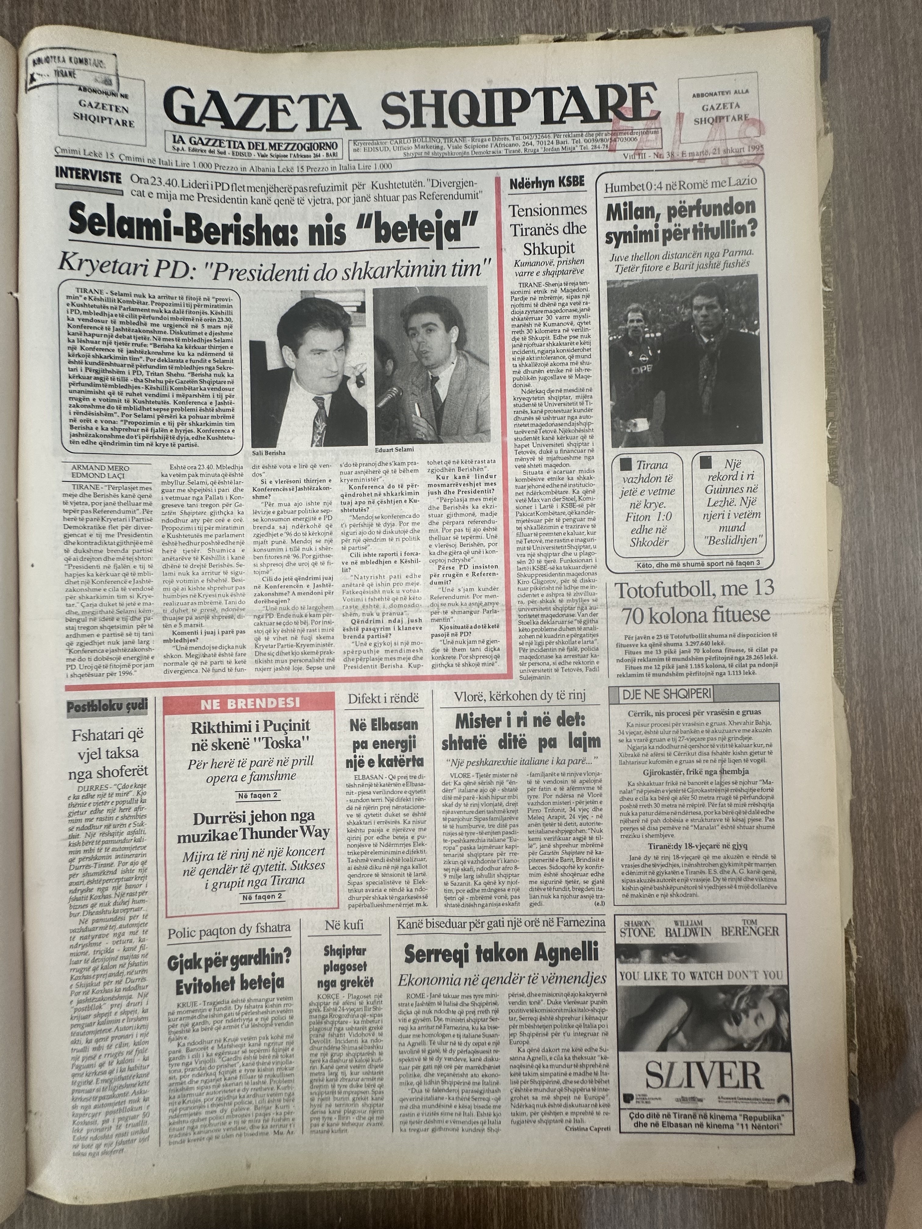Gazeta Shqiptare 2000-01-08