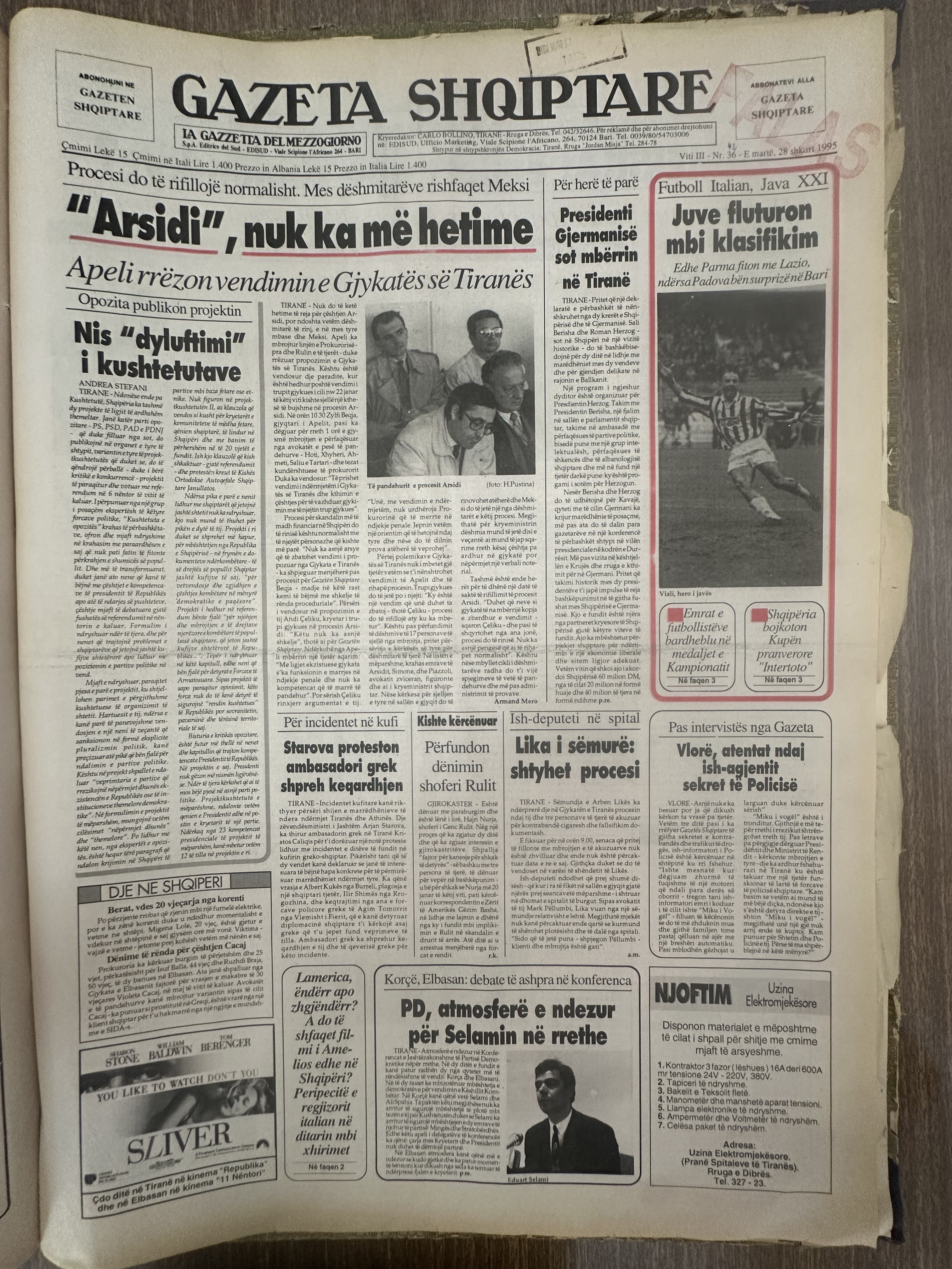 Gazeta Shqiptare 1995-02-28