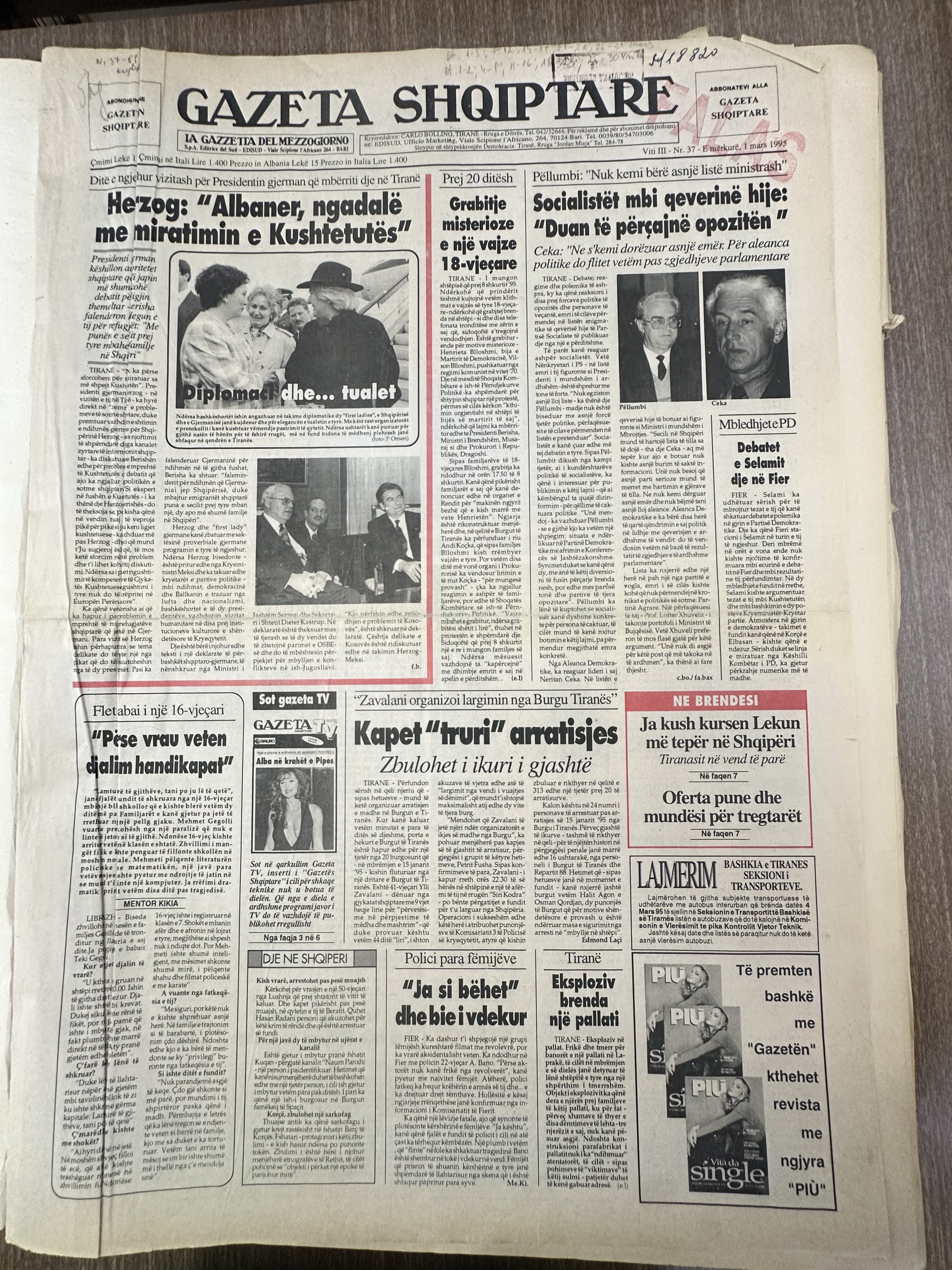 Gazeta Shqiptare 1999-03-01