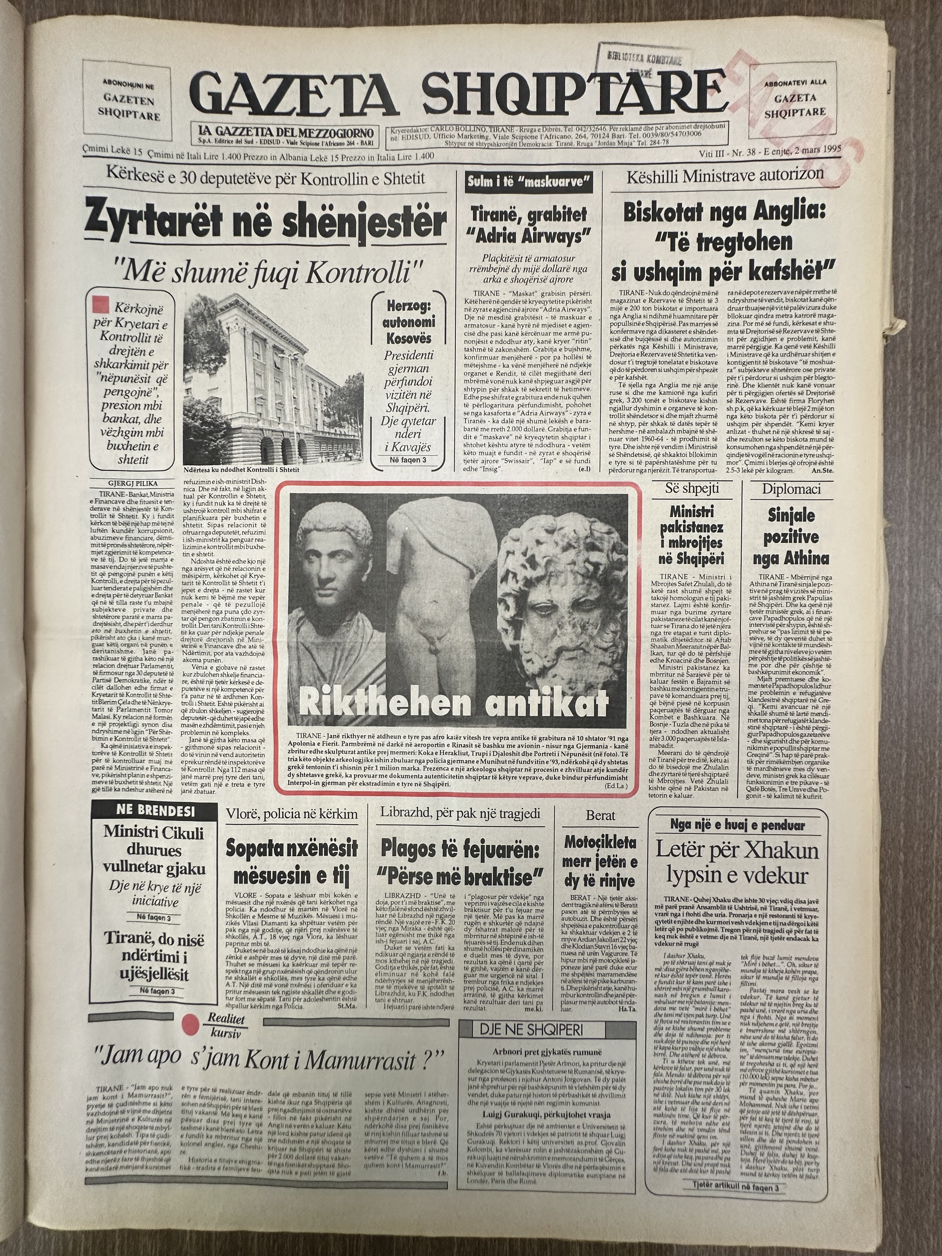 Gazeta Shqiptare 1995-03-02