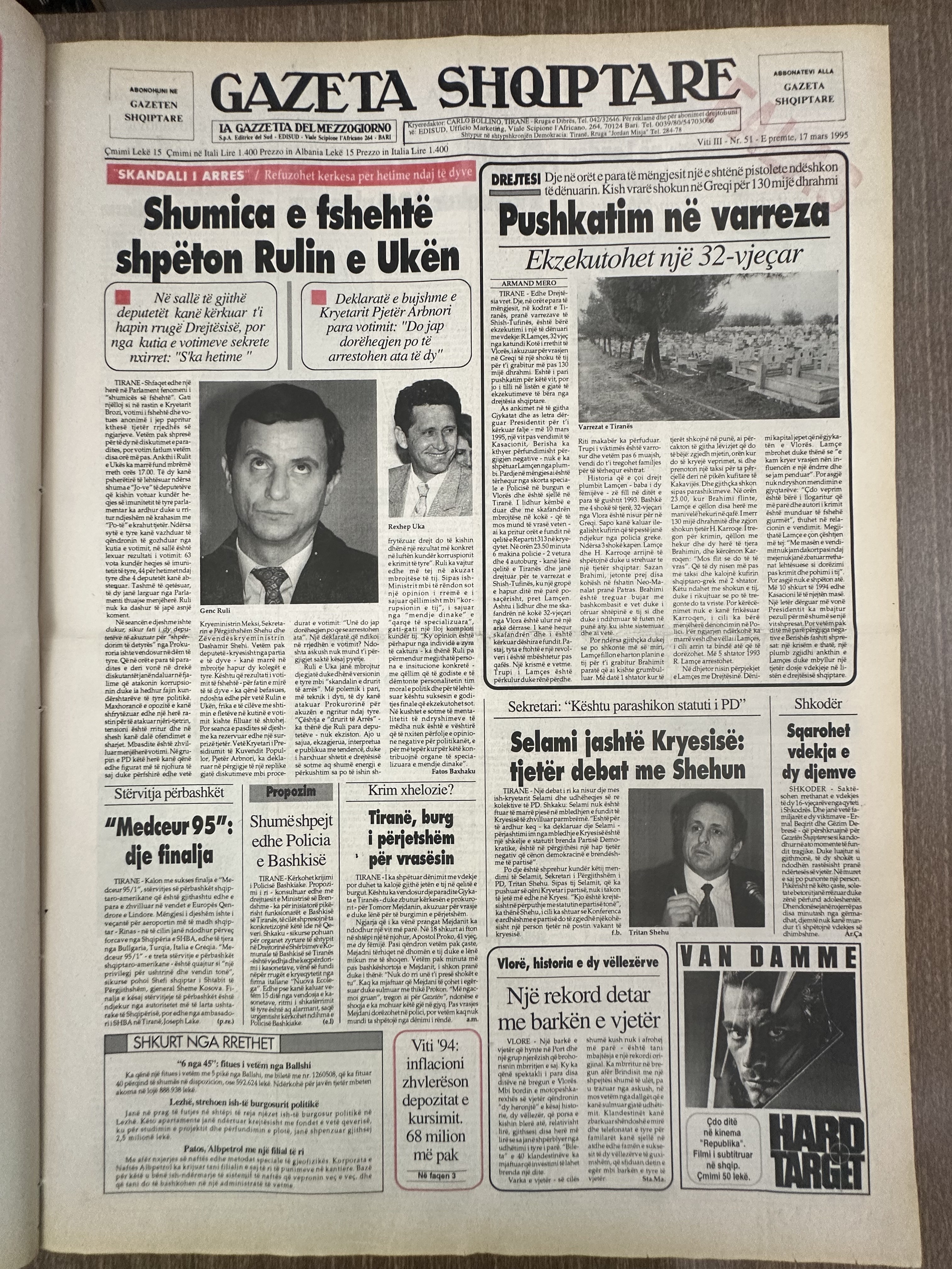 Gazeta Shqiptare 1995-03-17