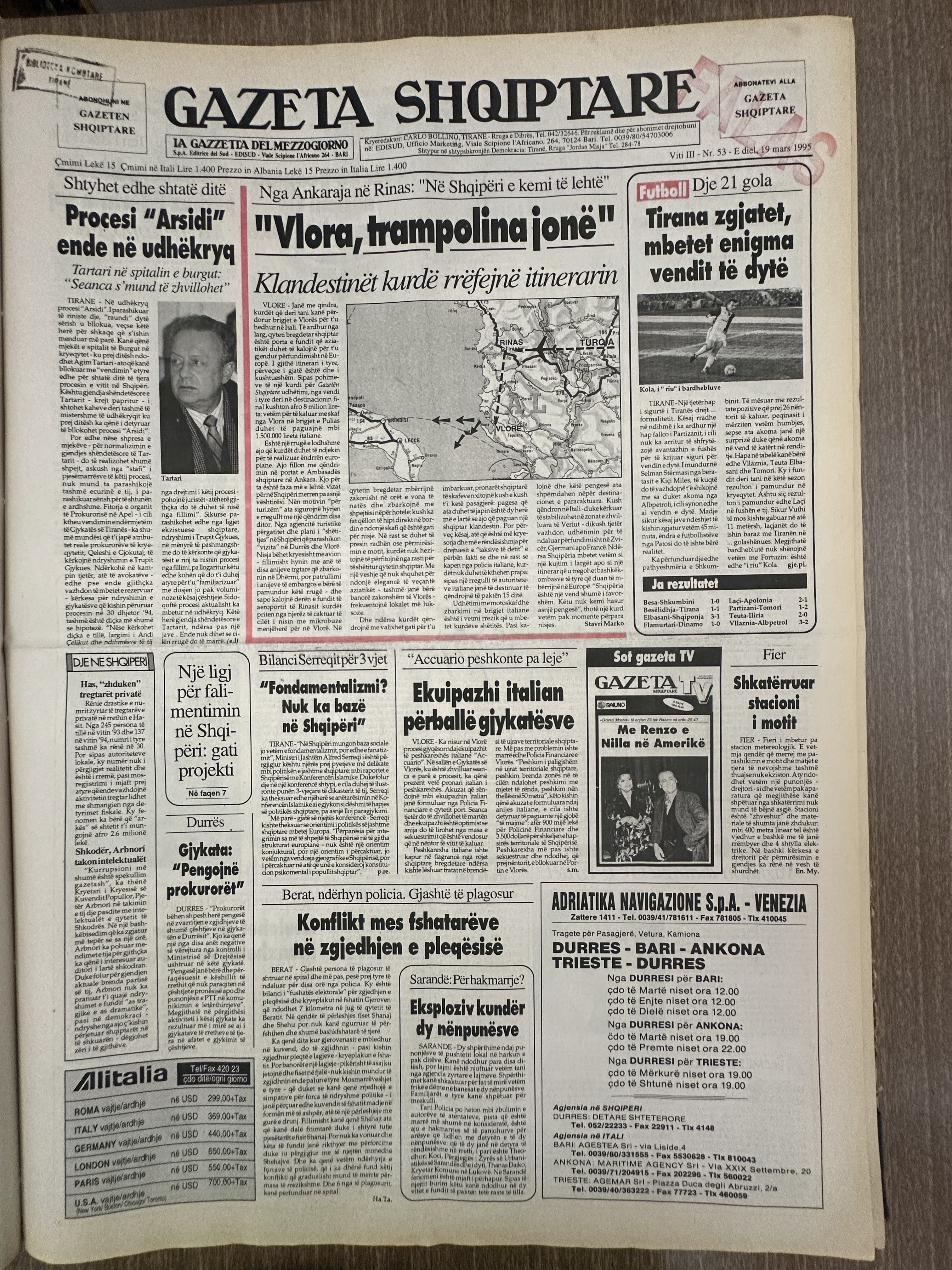 Gazeta Shqiptare 1995-03-19