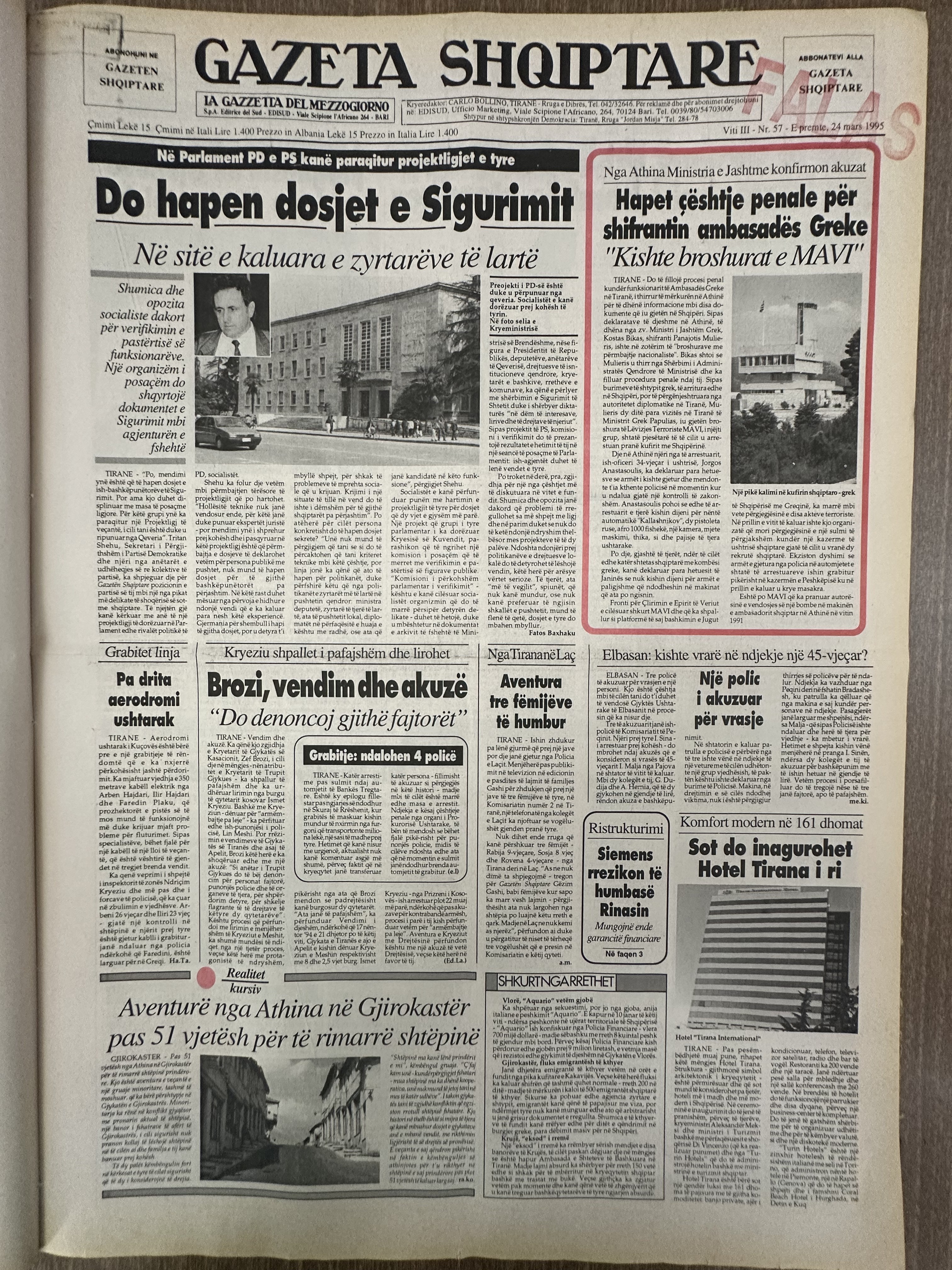 Gazeta Shqiptare 1995-03-24