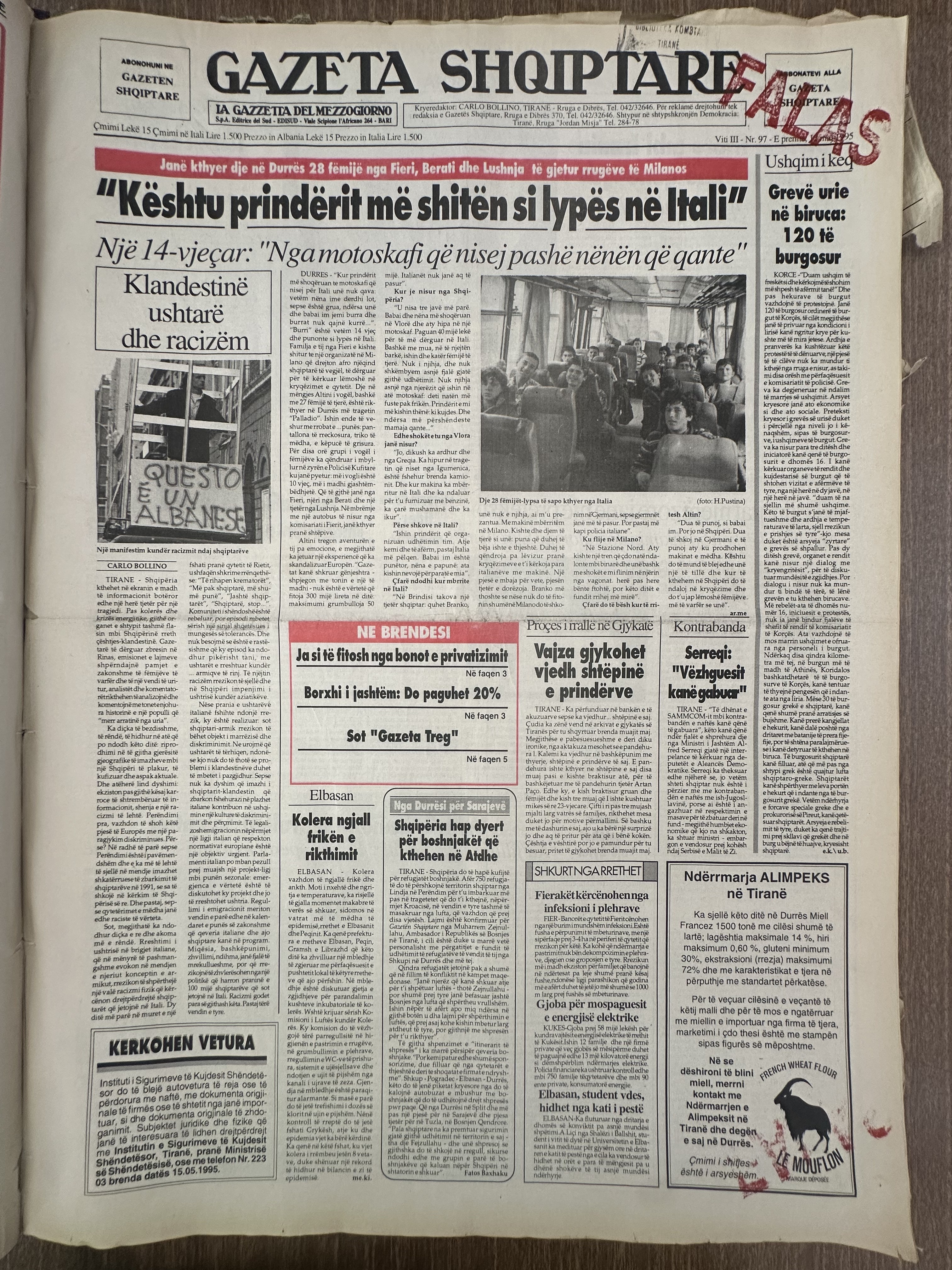 Gazeta Shqiptare 1995-05-15