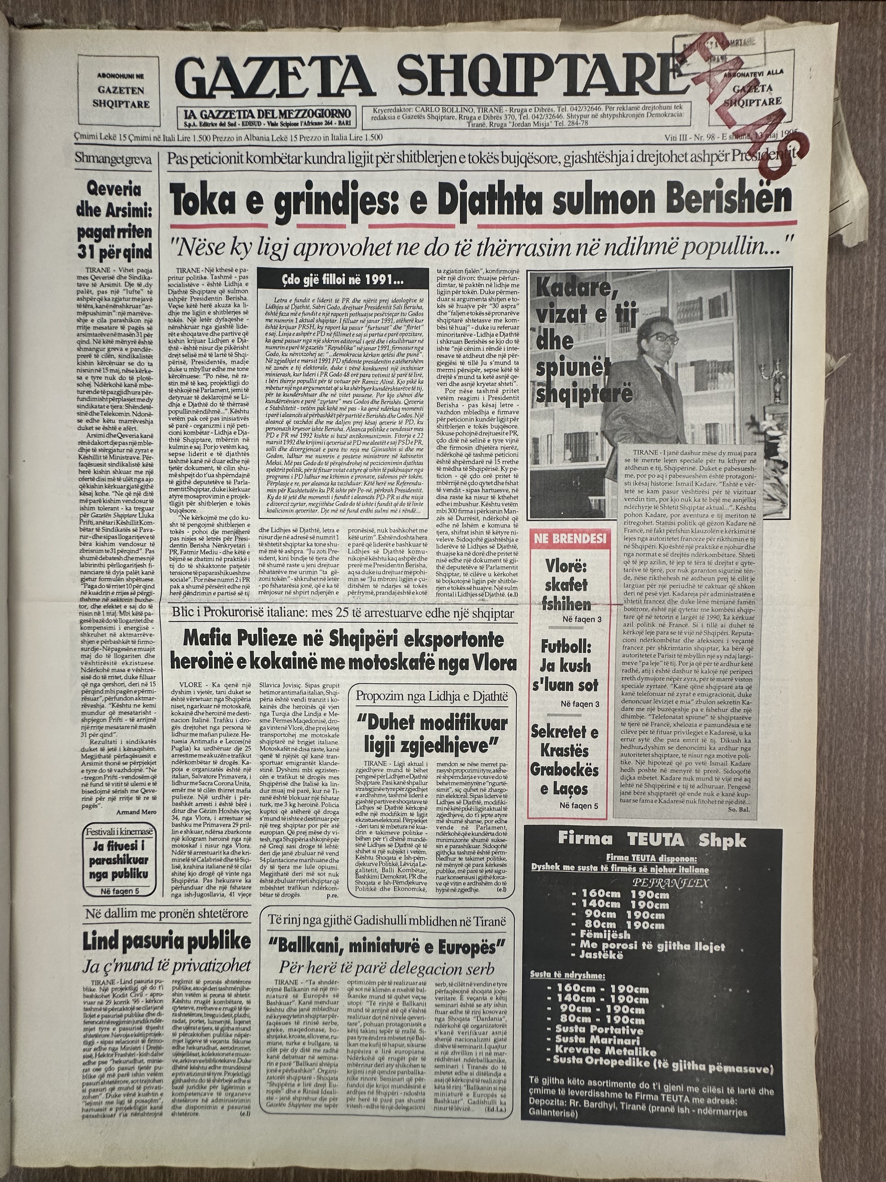 Gazeta Shqiptare 1997-05-27