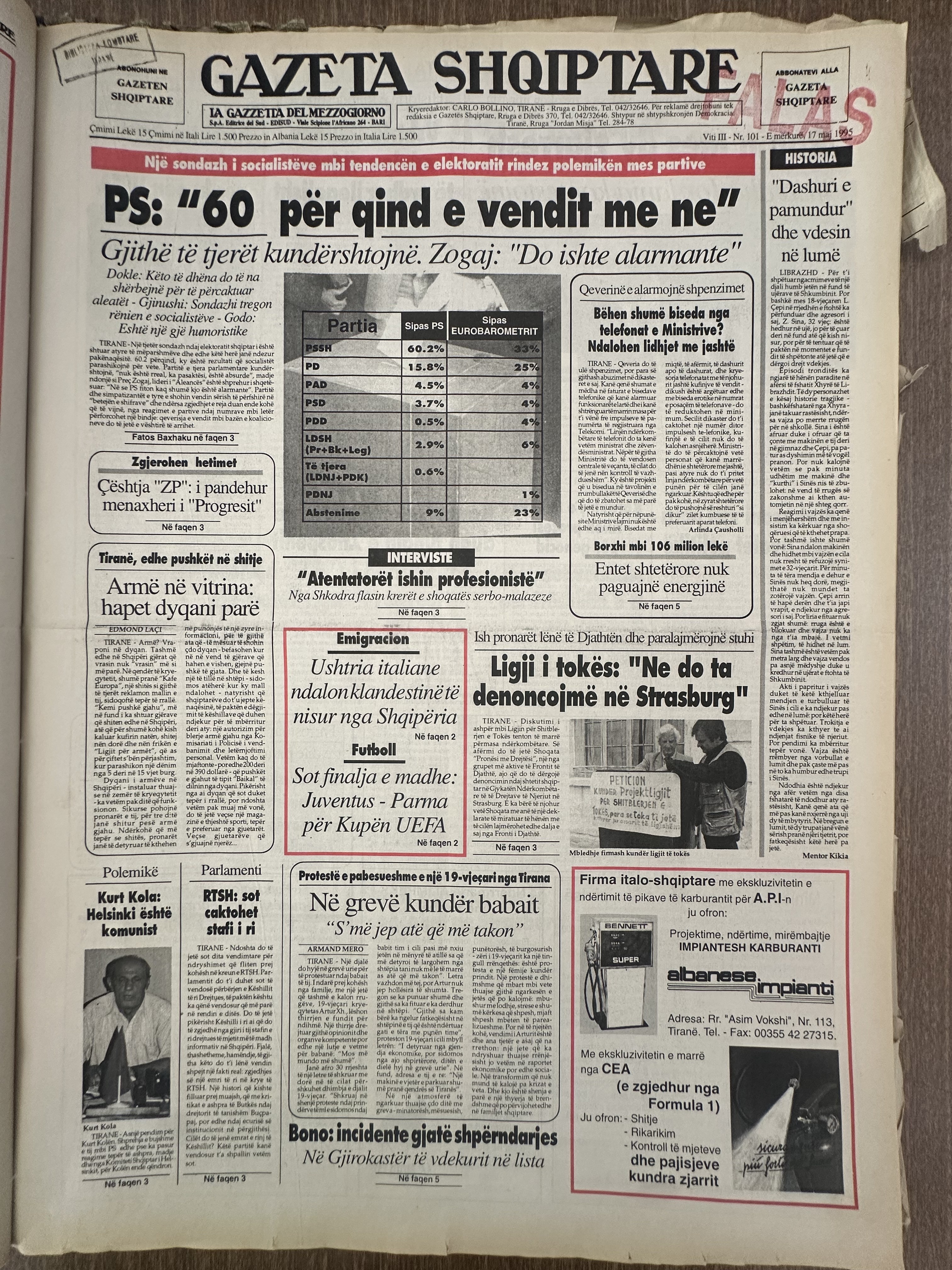 Gazeta Shqiptare 1995-05-17