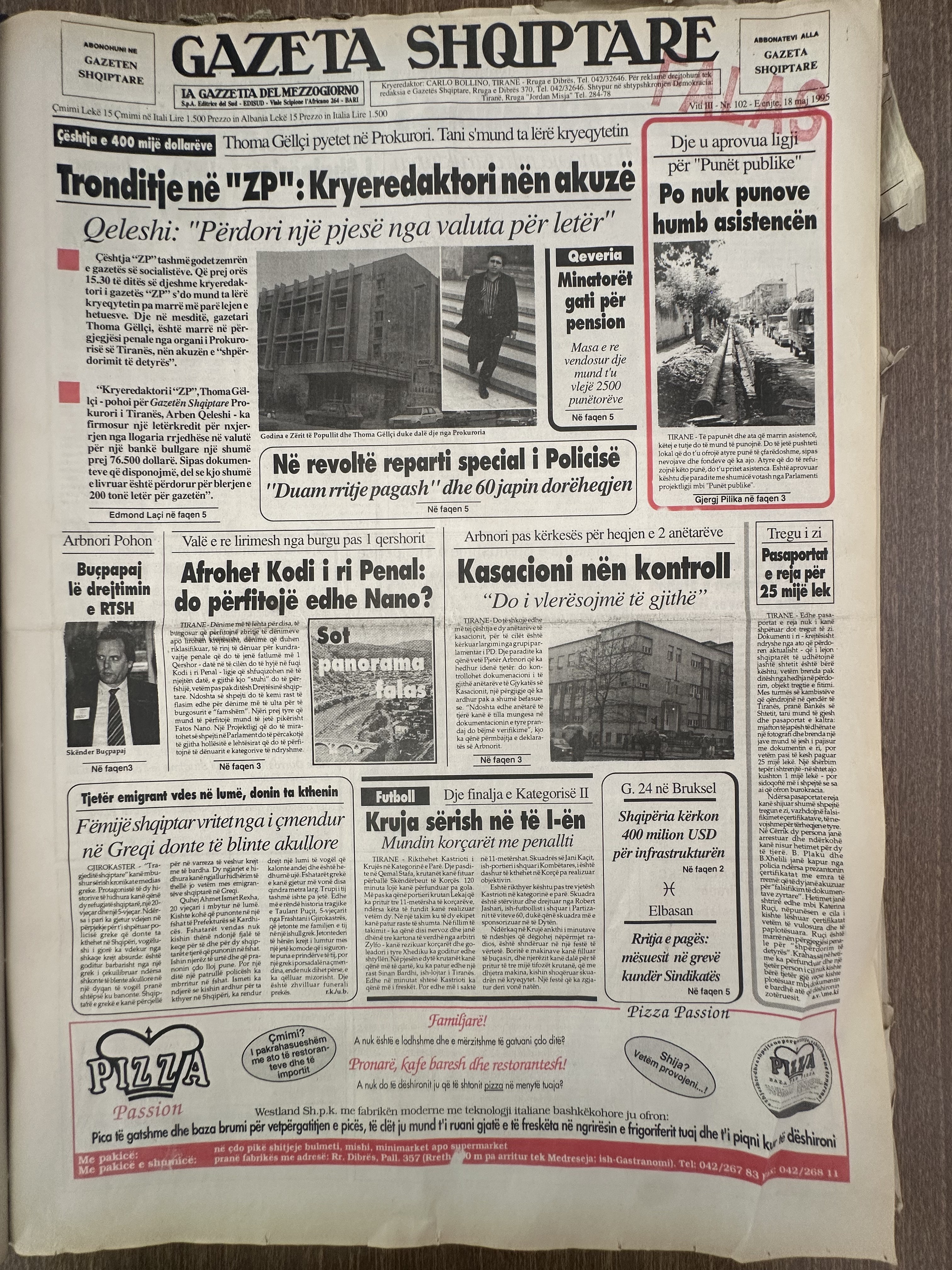 Gazeta Shqiptare 1995-05-18