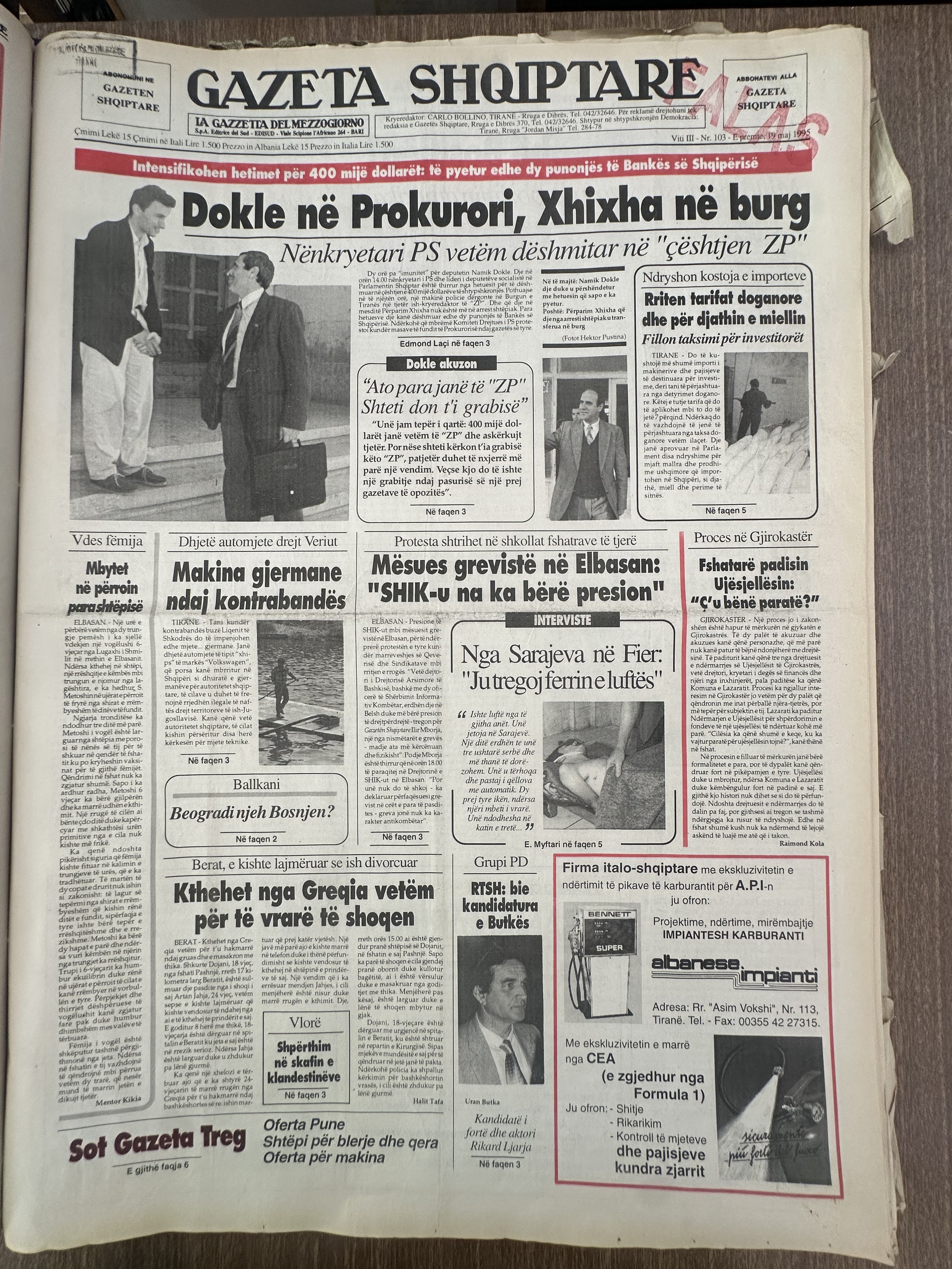 Gazeta Shqiptare 1995-01-15
