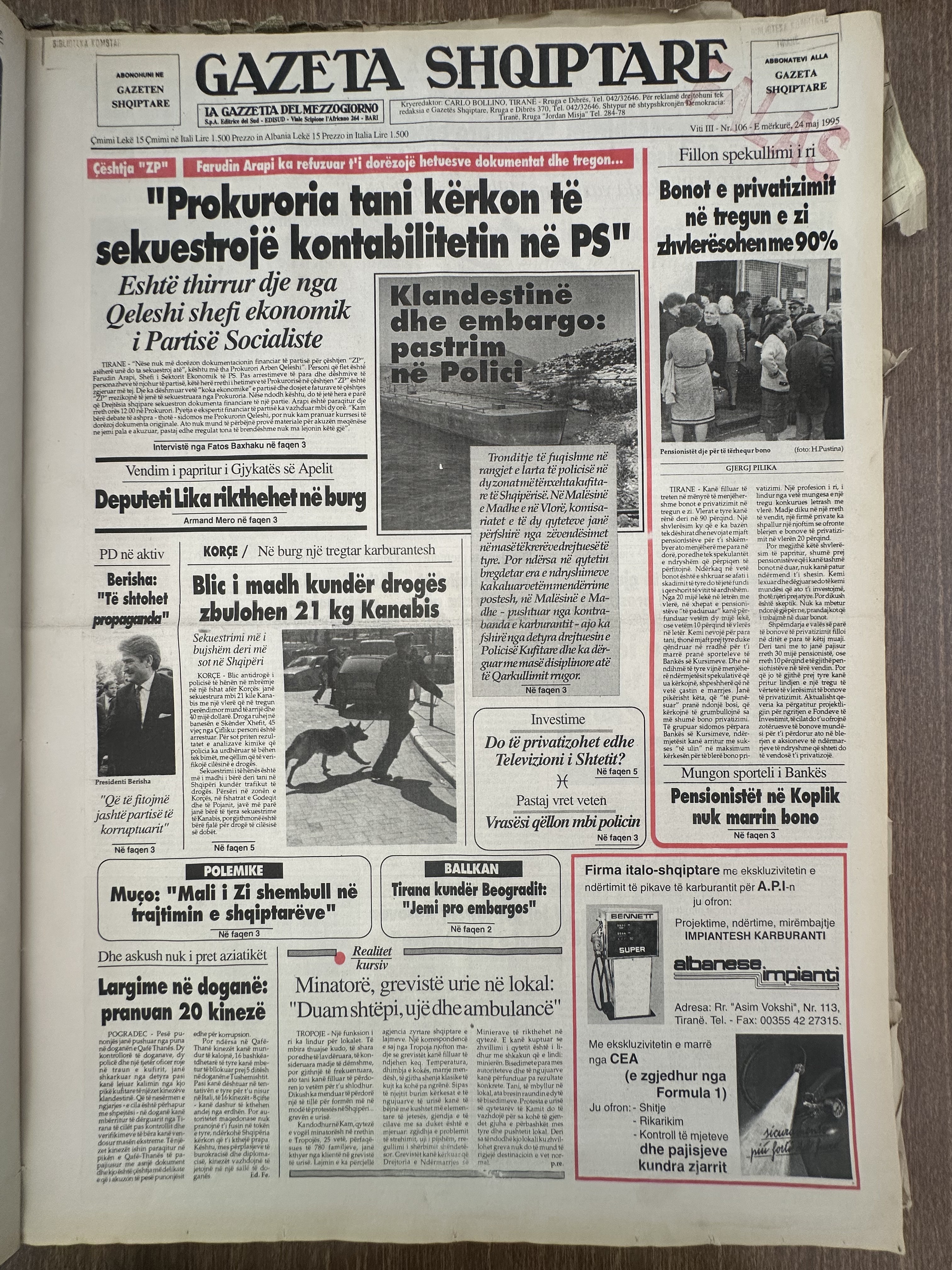 Gazeta Shqiptare 1995-05-24