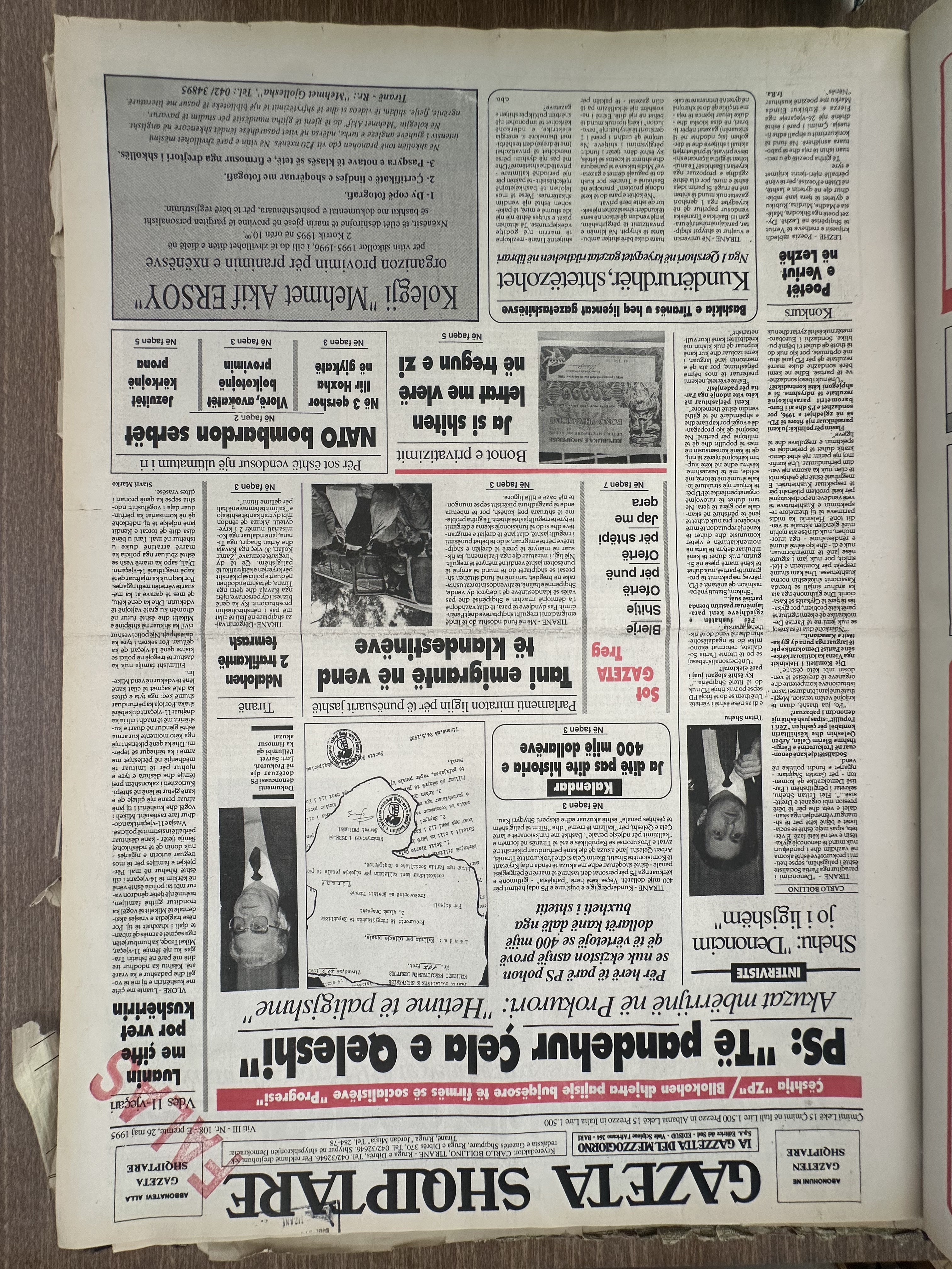 Gazeta Shqiptare 1995-05-26