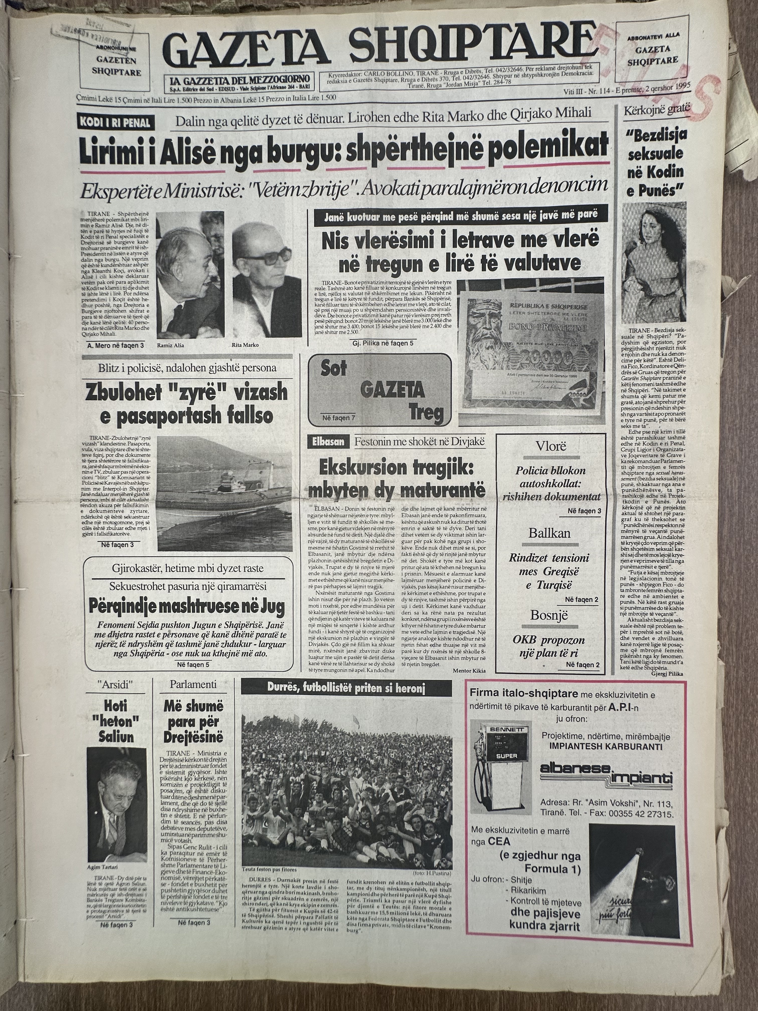 Gazeta Shqiptare 1995-06-02