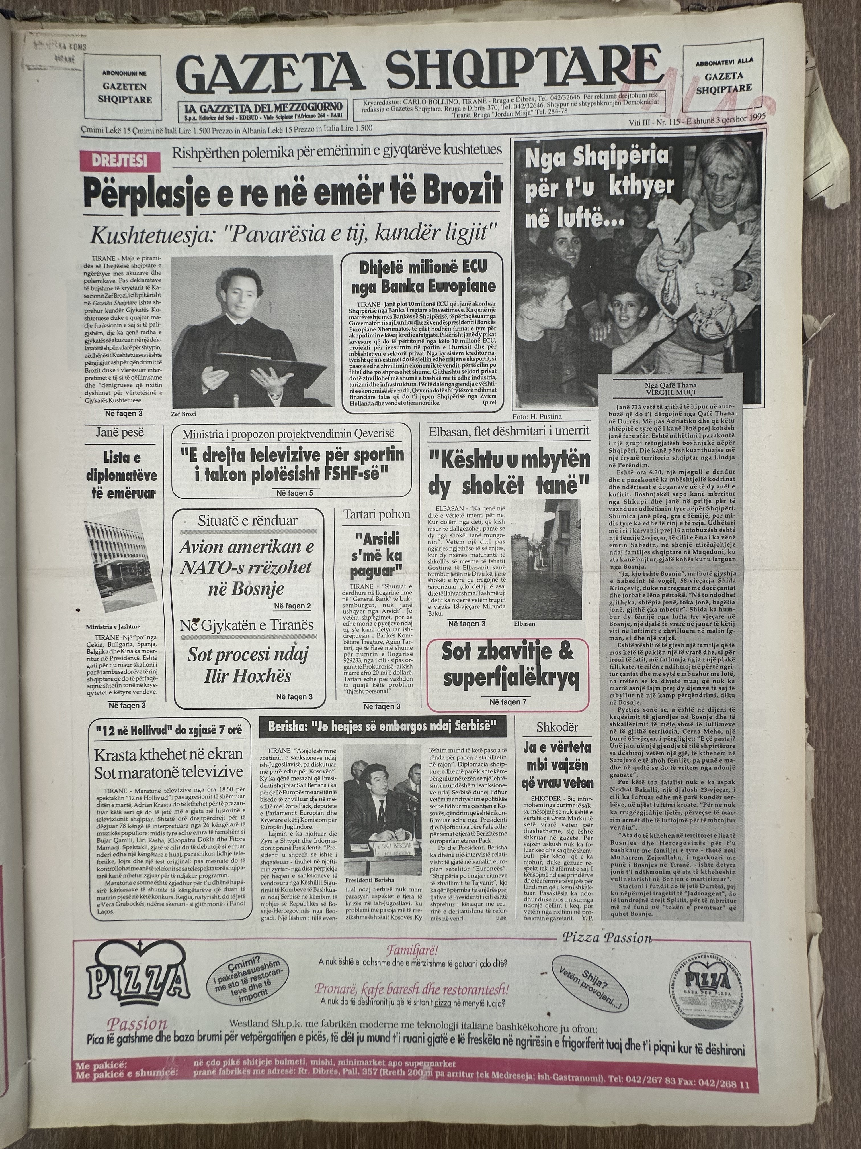 Gazeta Shqiptare 1995-06-03