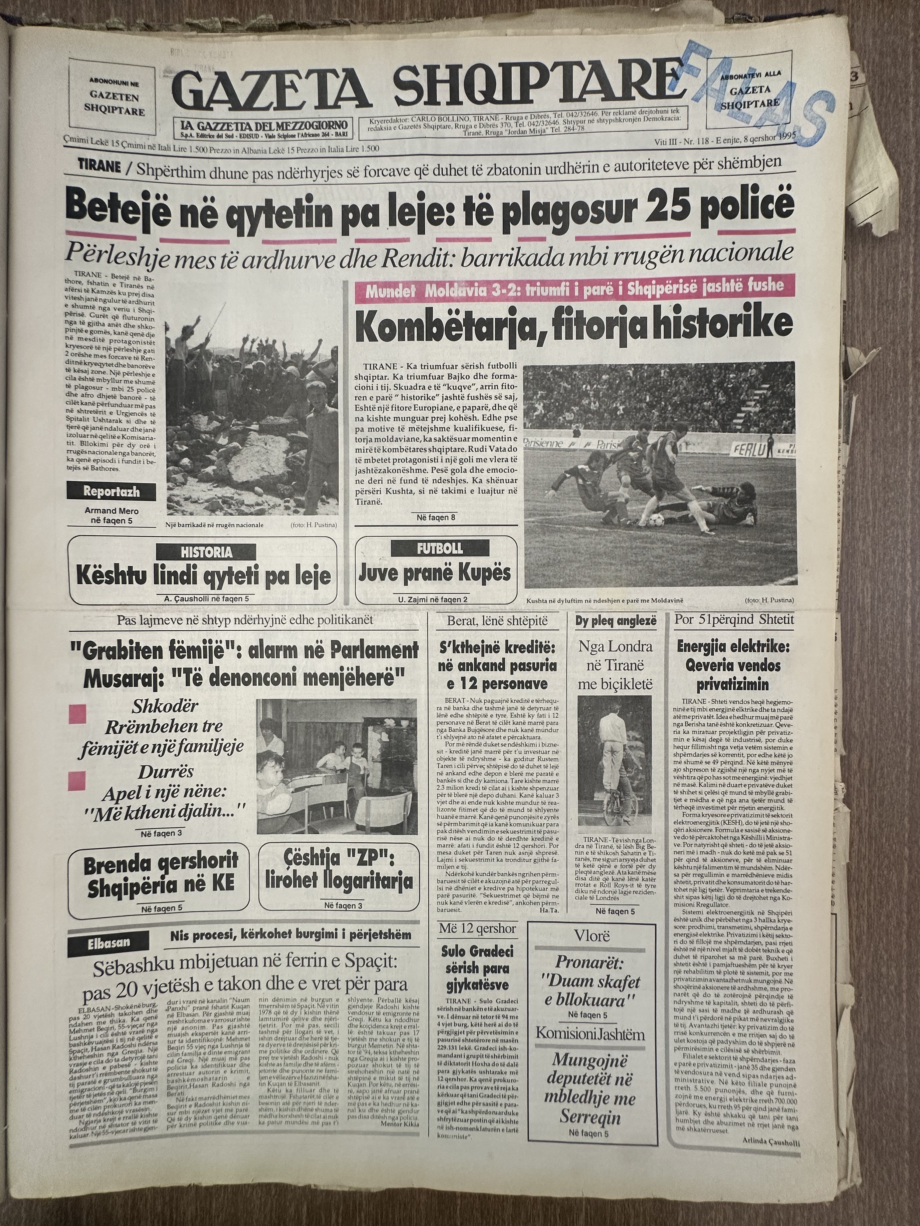 Gazeta Shqiptare 1995-06-08