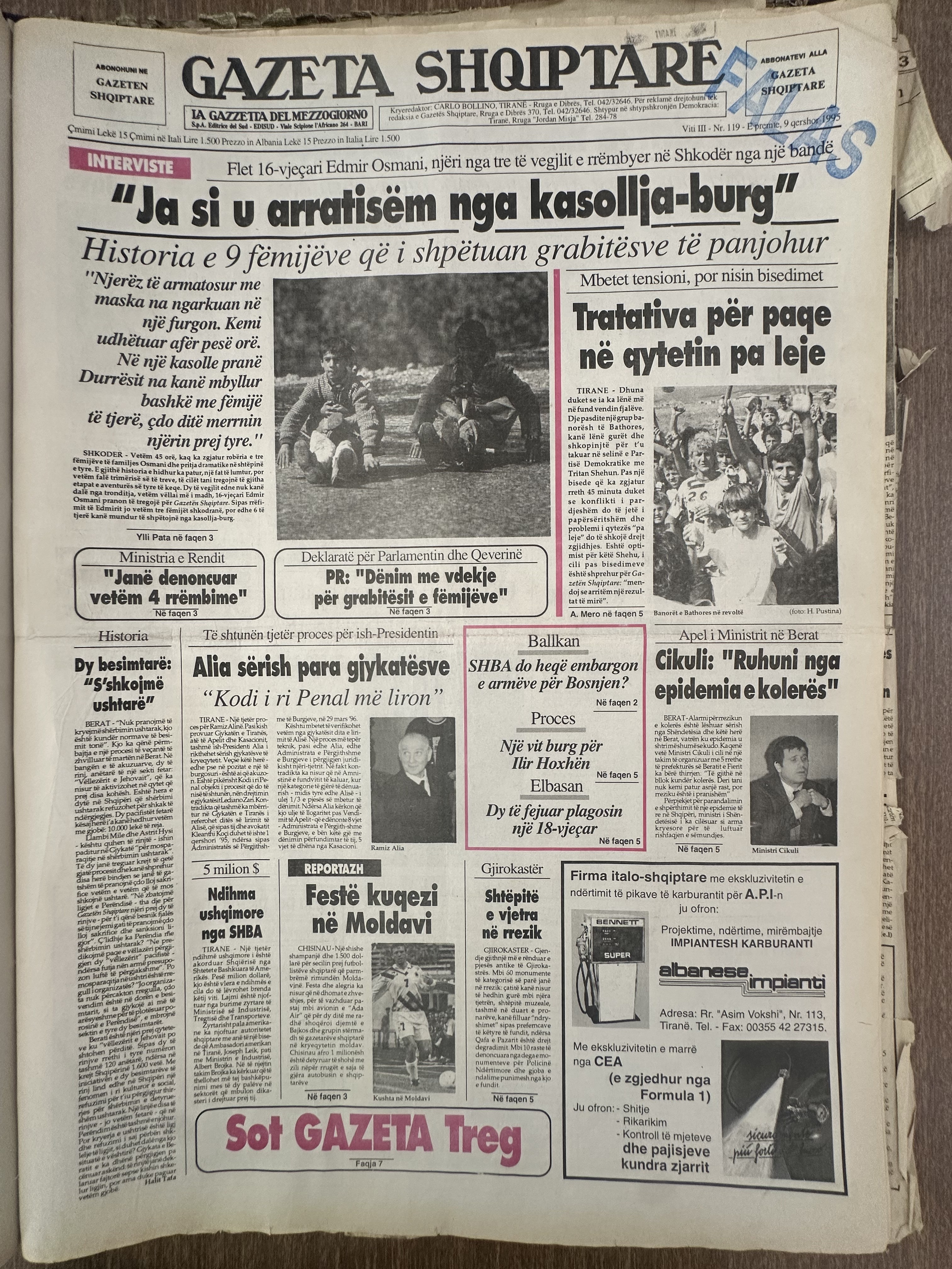 Gazeta Shqiptare 1995-06-09