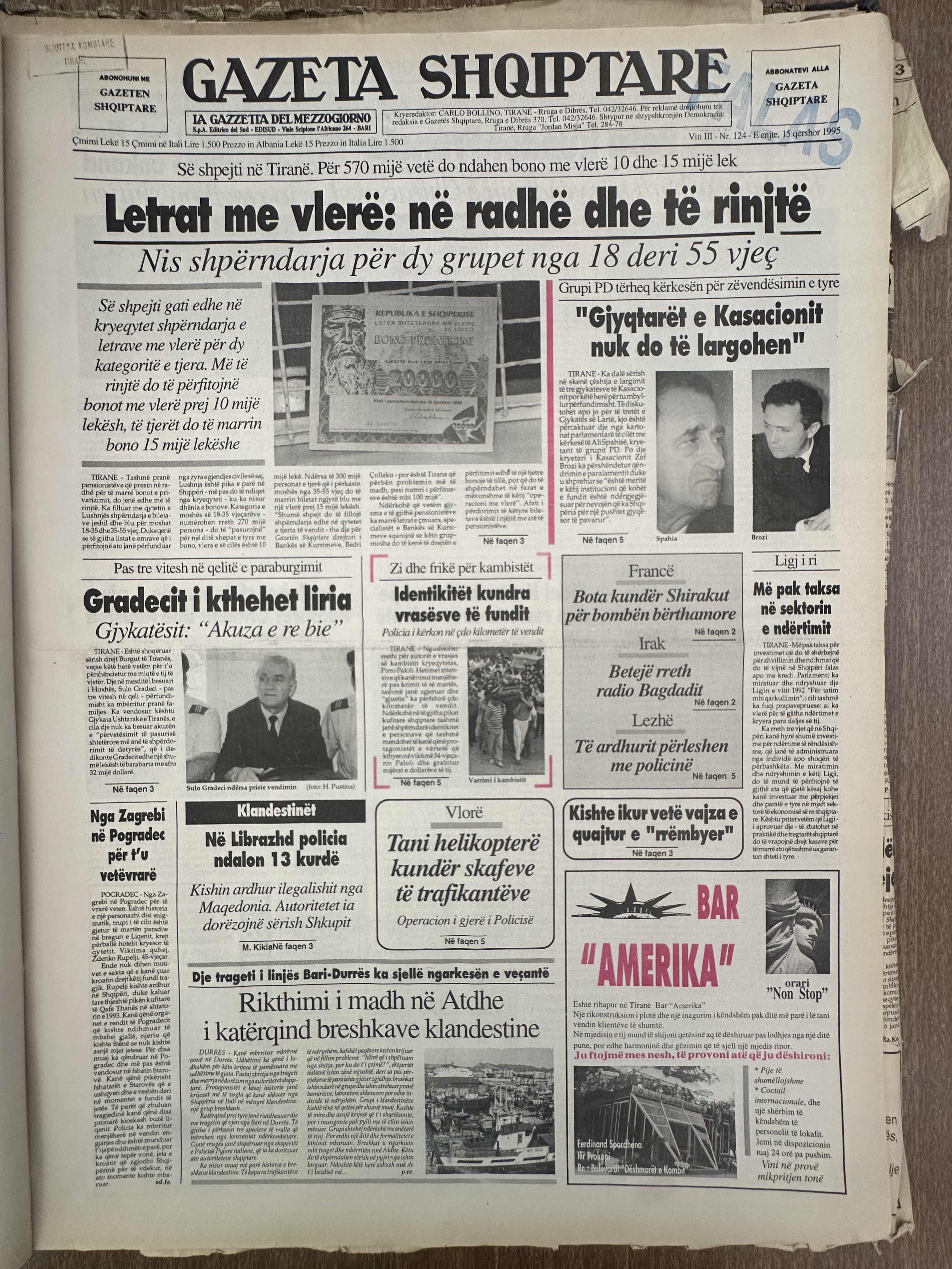 Gazeta Shqiptare 1995-09-14