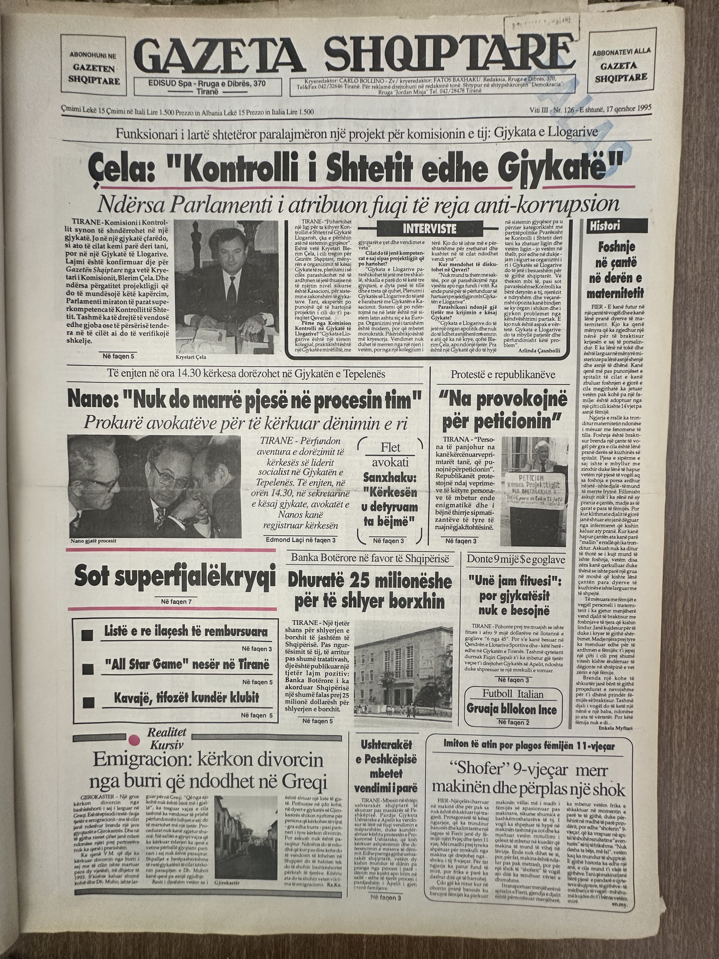 Gazeta Shqiptare 1995-08-17
