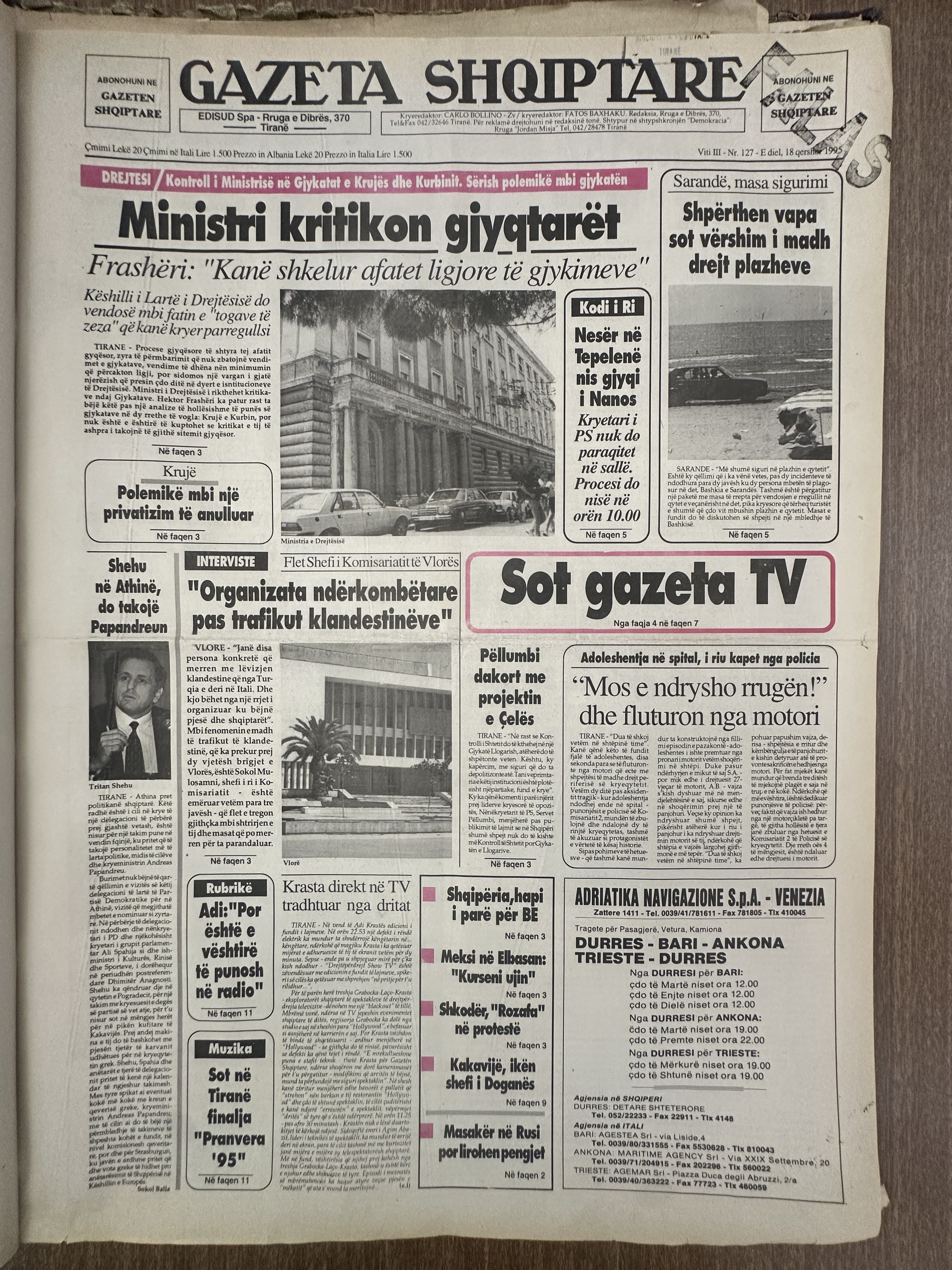 Gazeta Shqiptare 1995-06-18