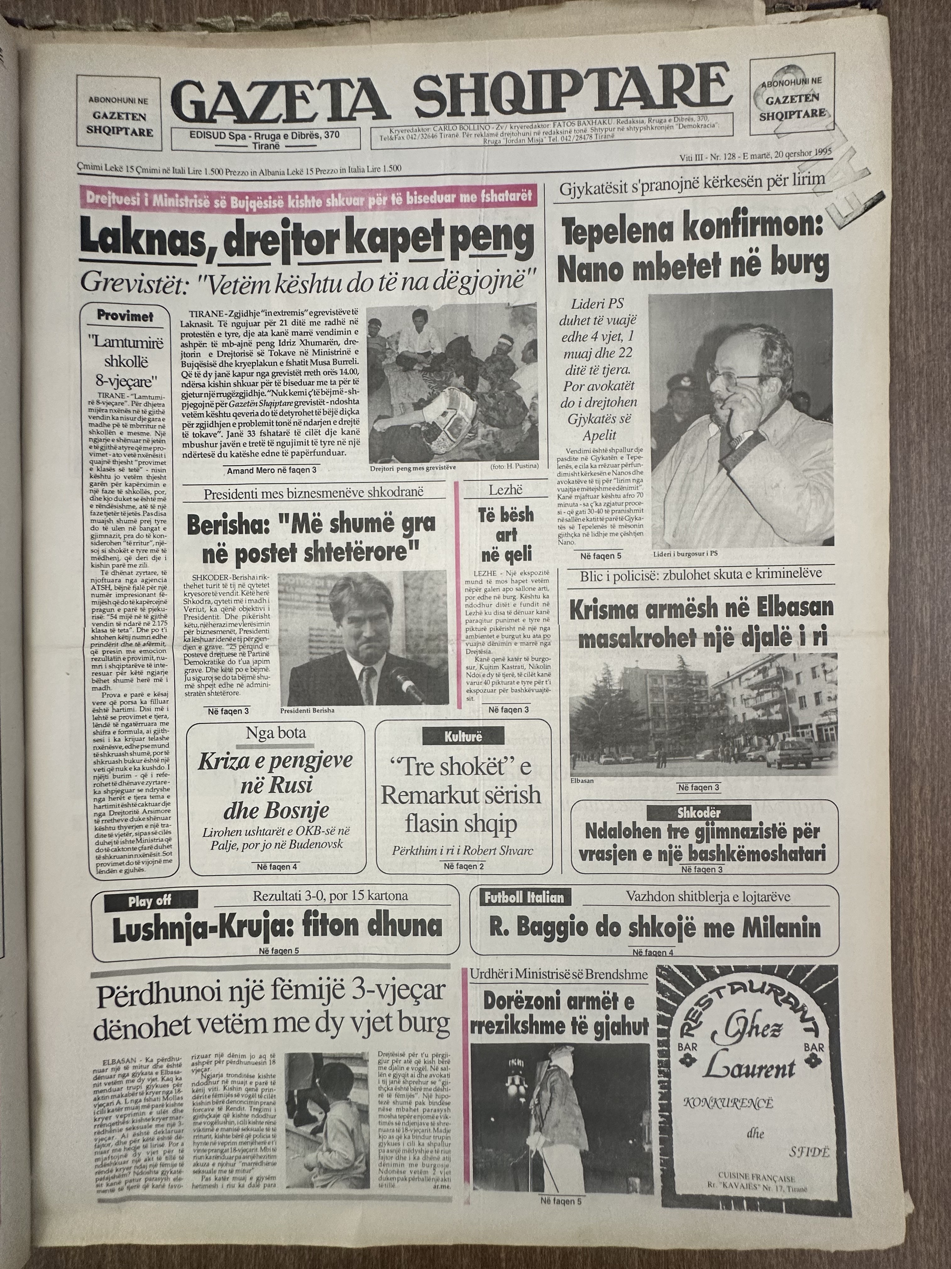 Gazeta Shqiptare 1995-06-30