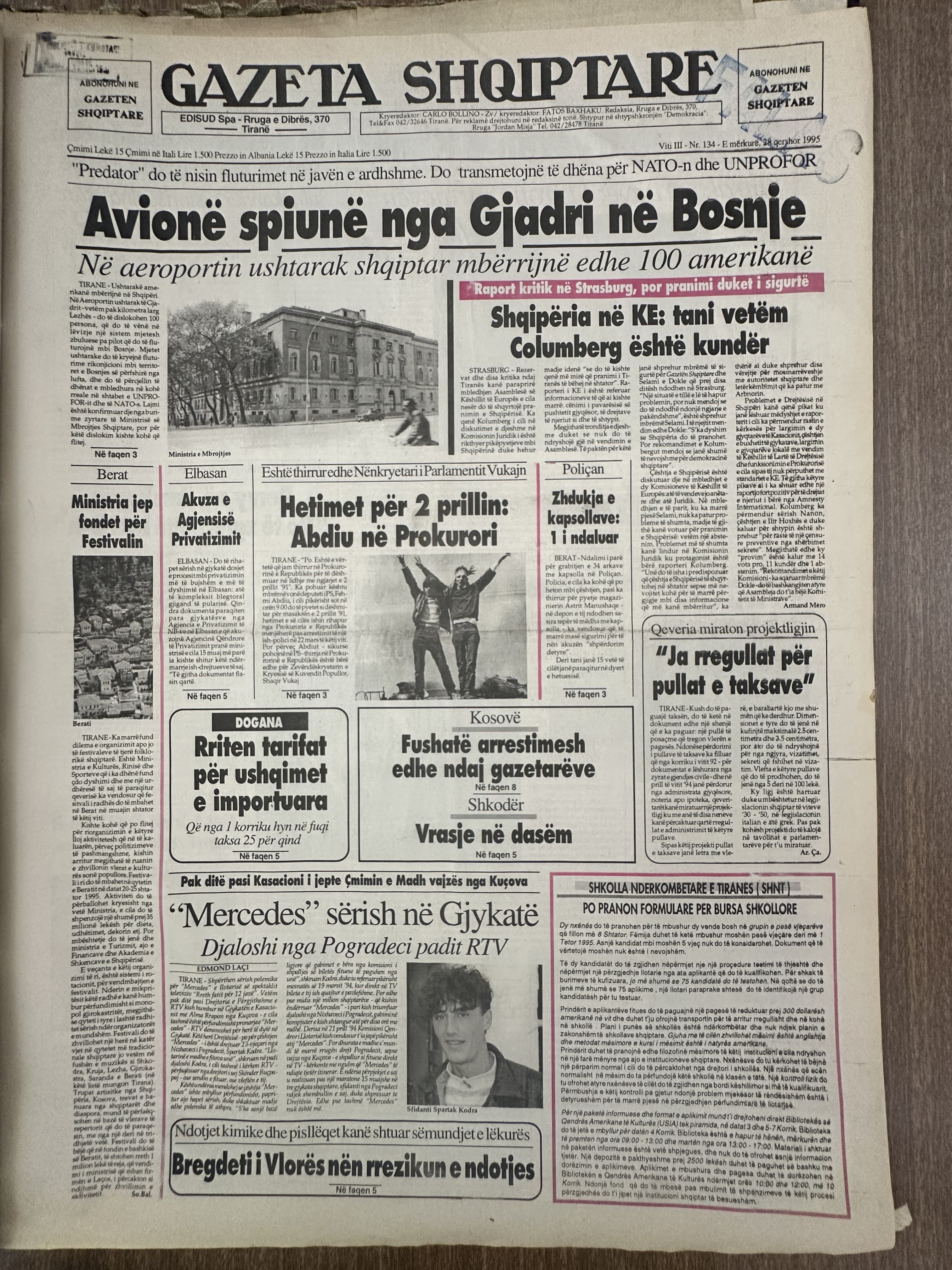 Gazeta Shqiptare 1995-08-24