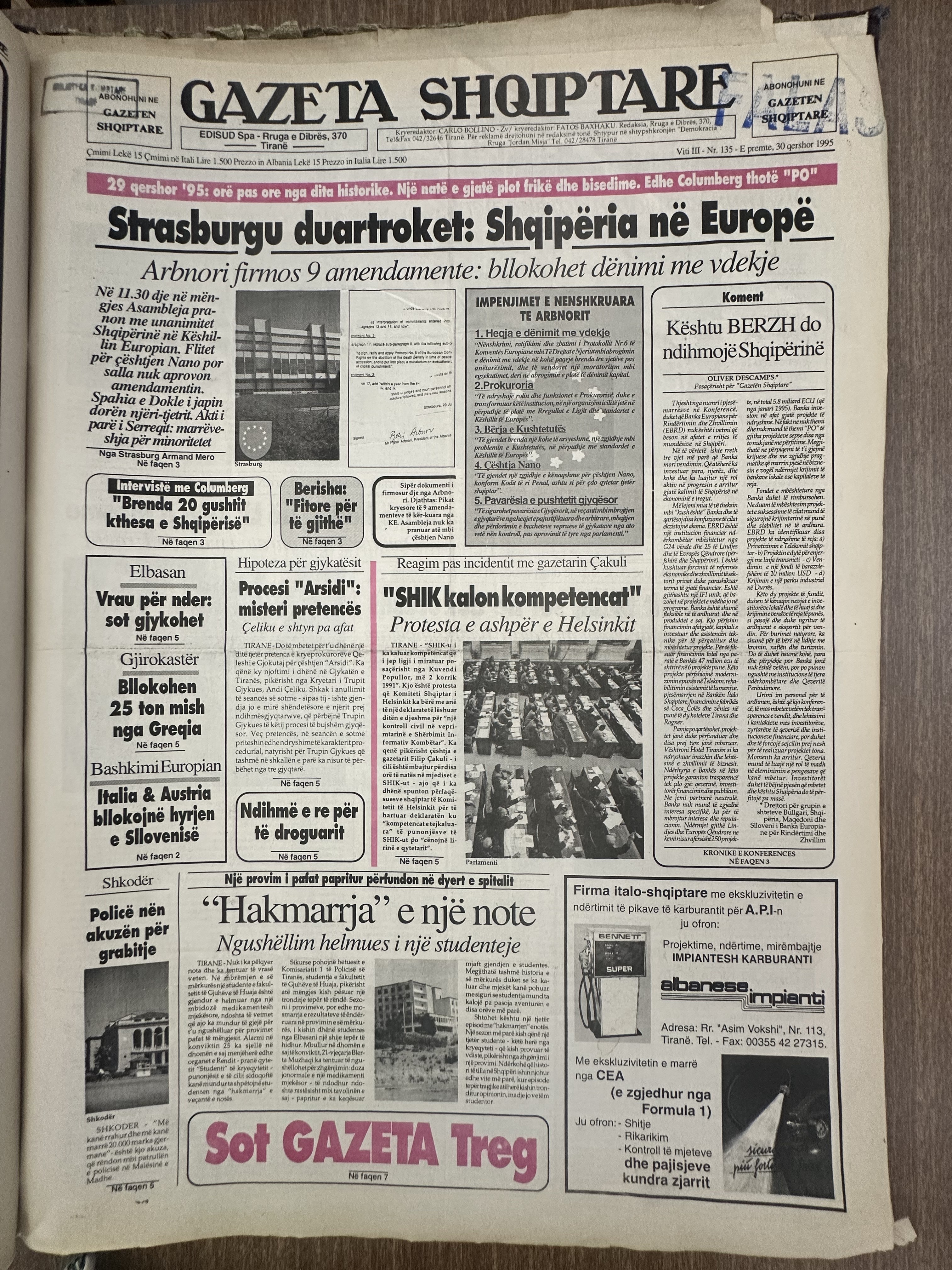 Gazeta Shqiptare 1995-06-30