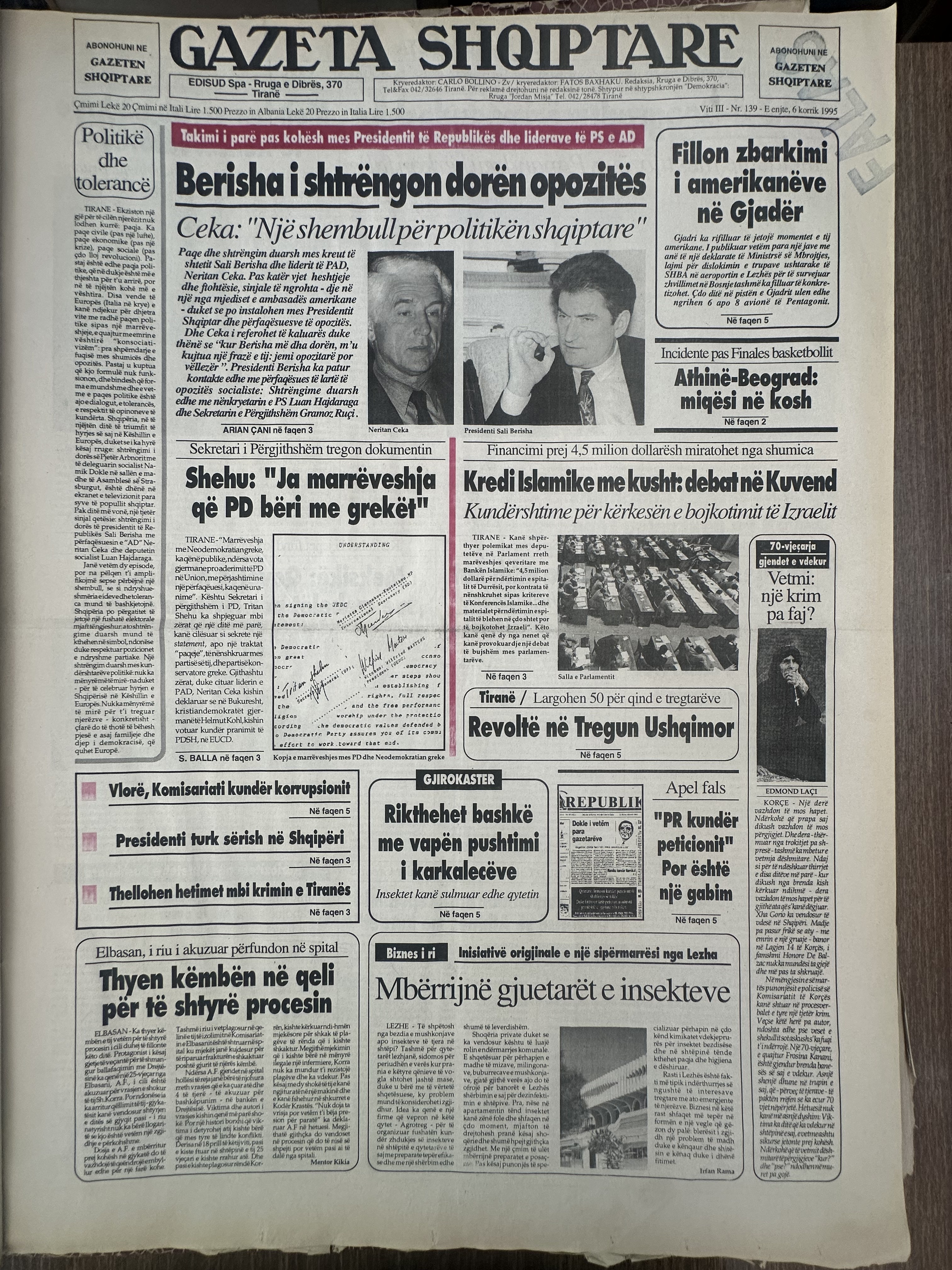 Gazeta Shqiptare 1995-07-06