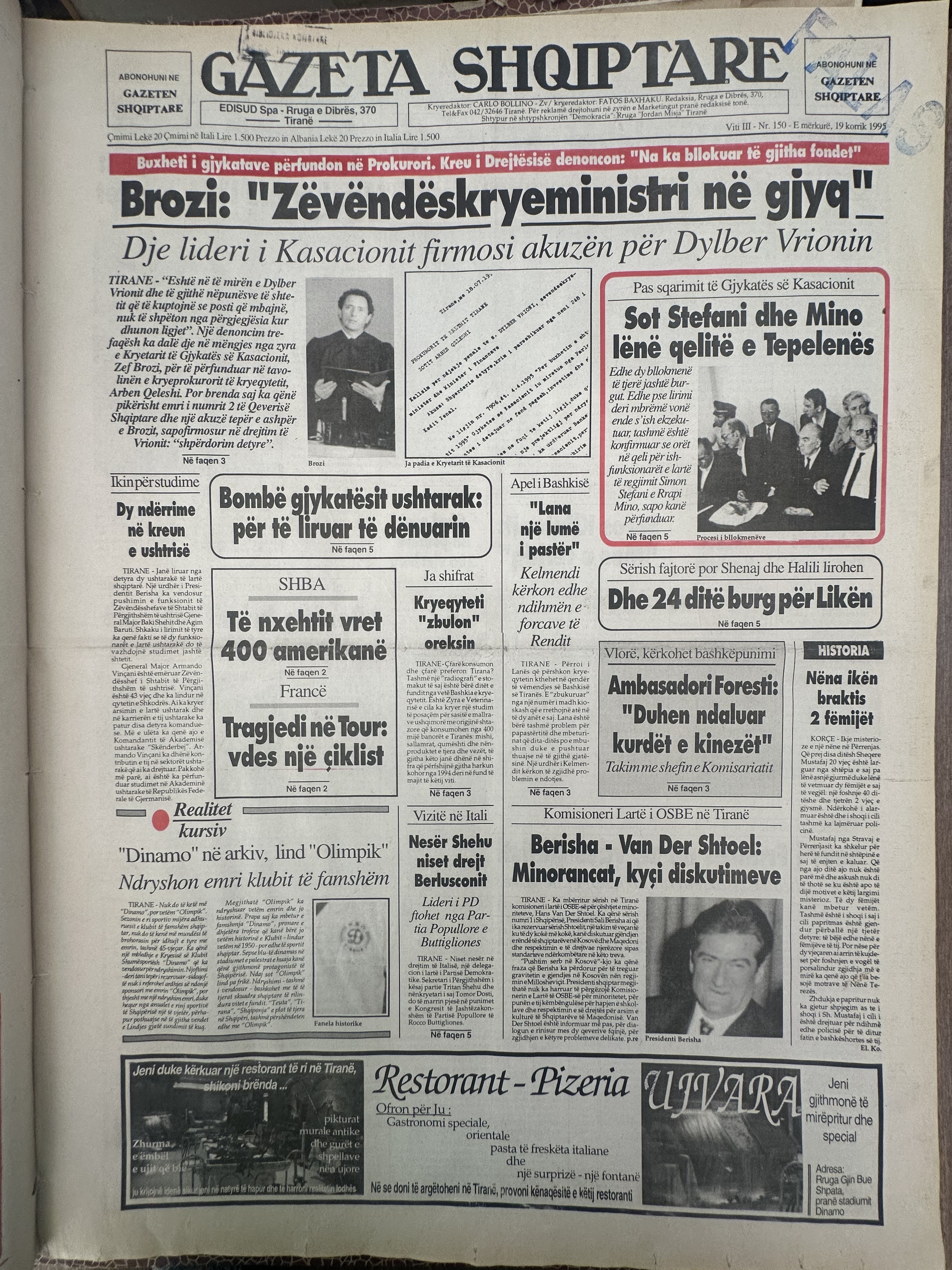 Gazeta Shqiptare 1999-07-19