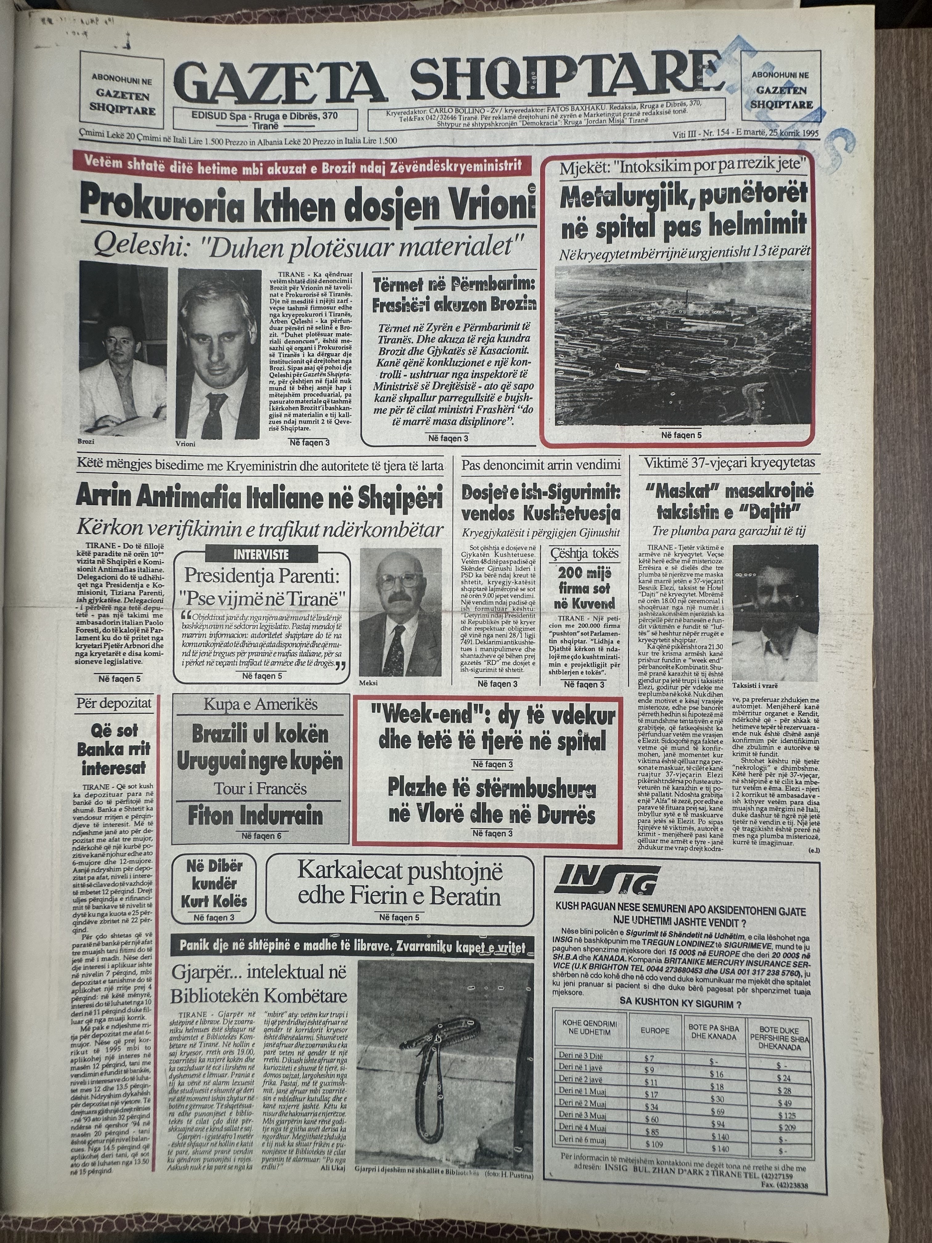 Gazeta Shqiptare 1995-07-25