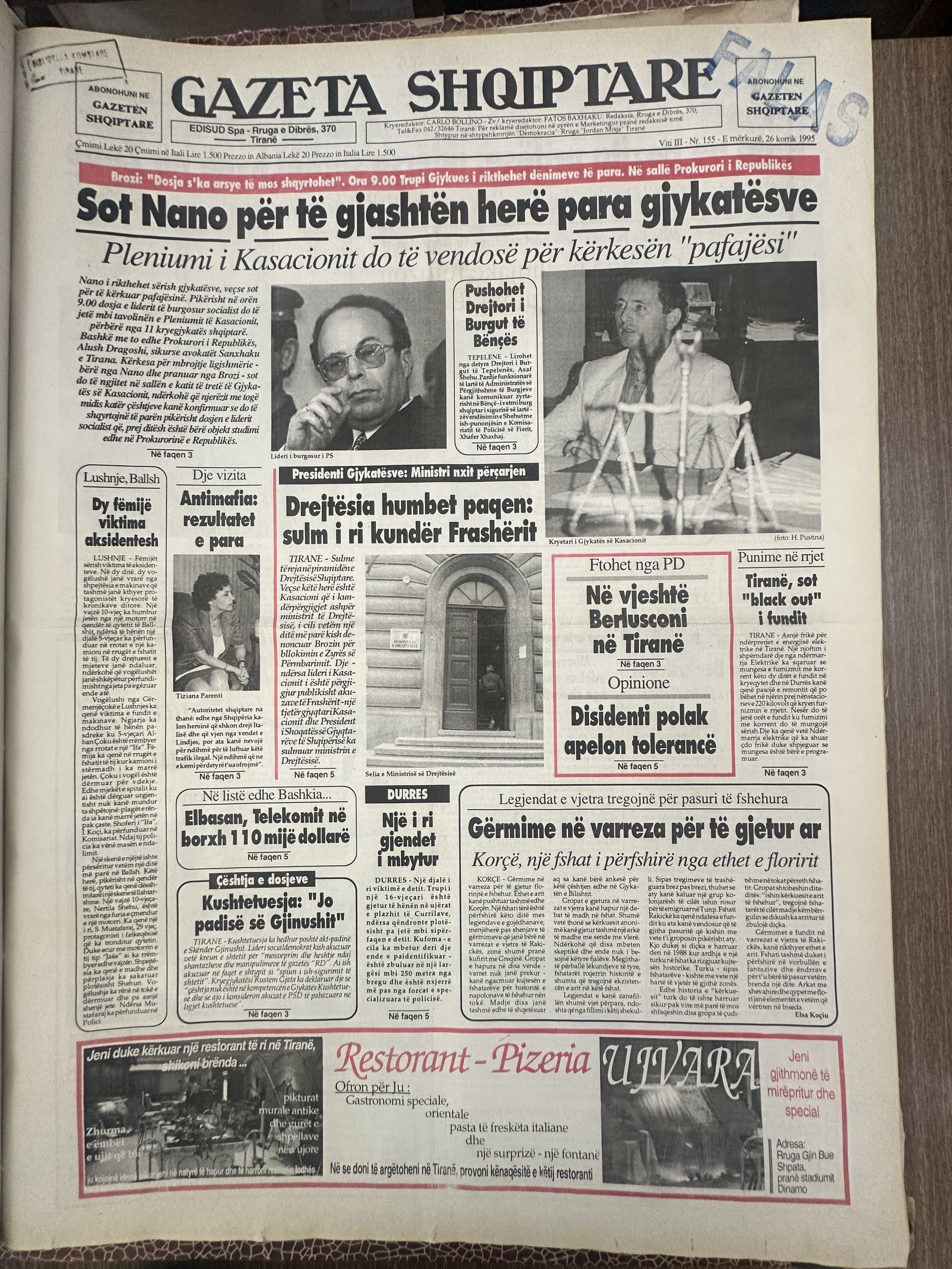 Gazeta Shqiptare 1995-06-26