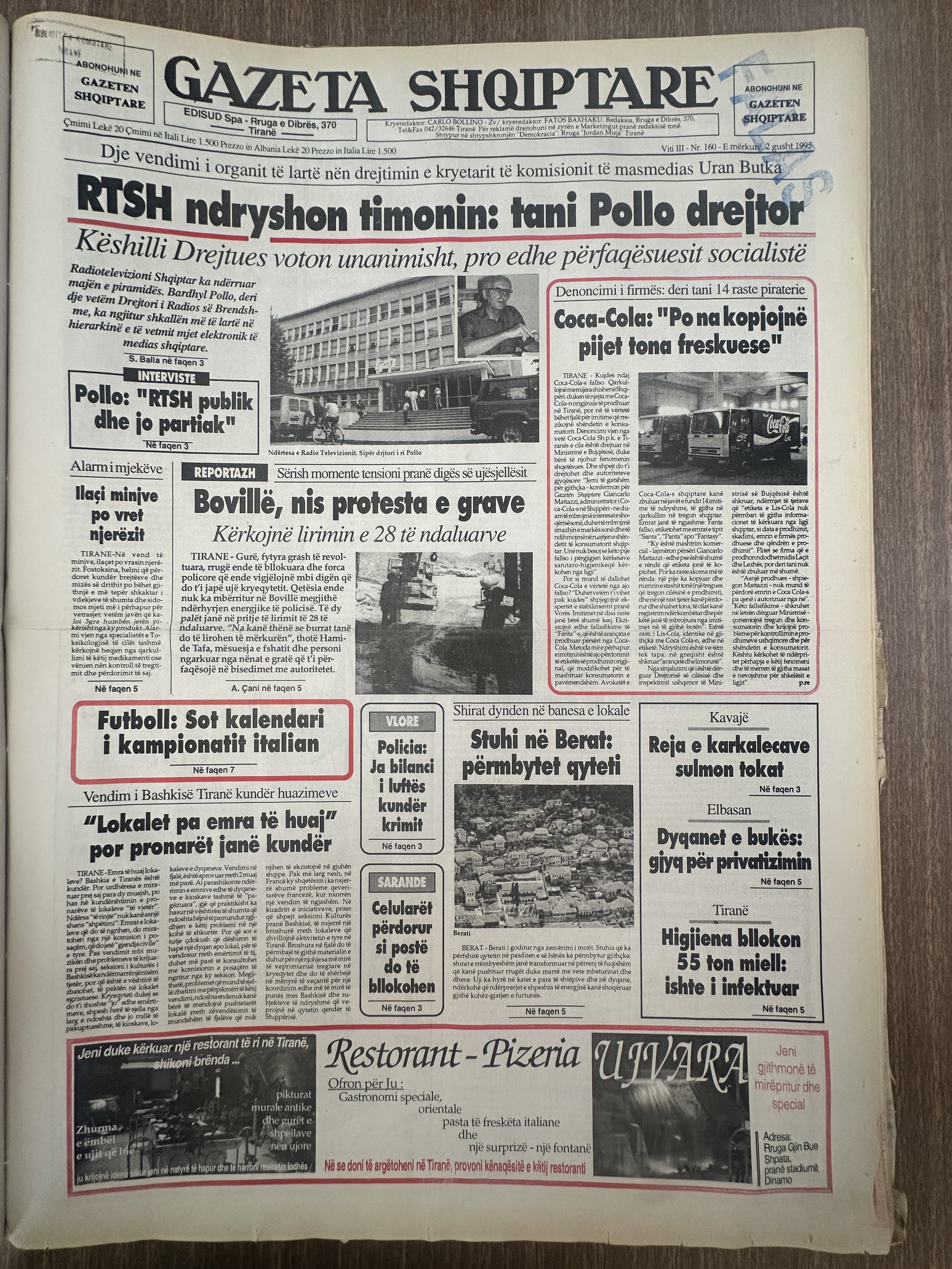 Gazeta Shqiptare 1995-08-20