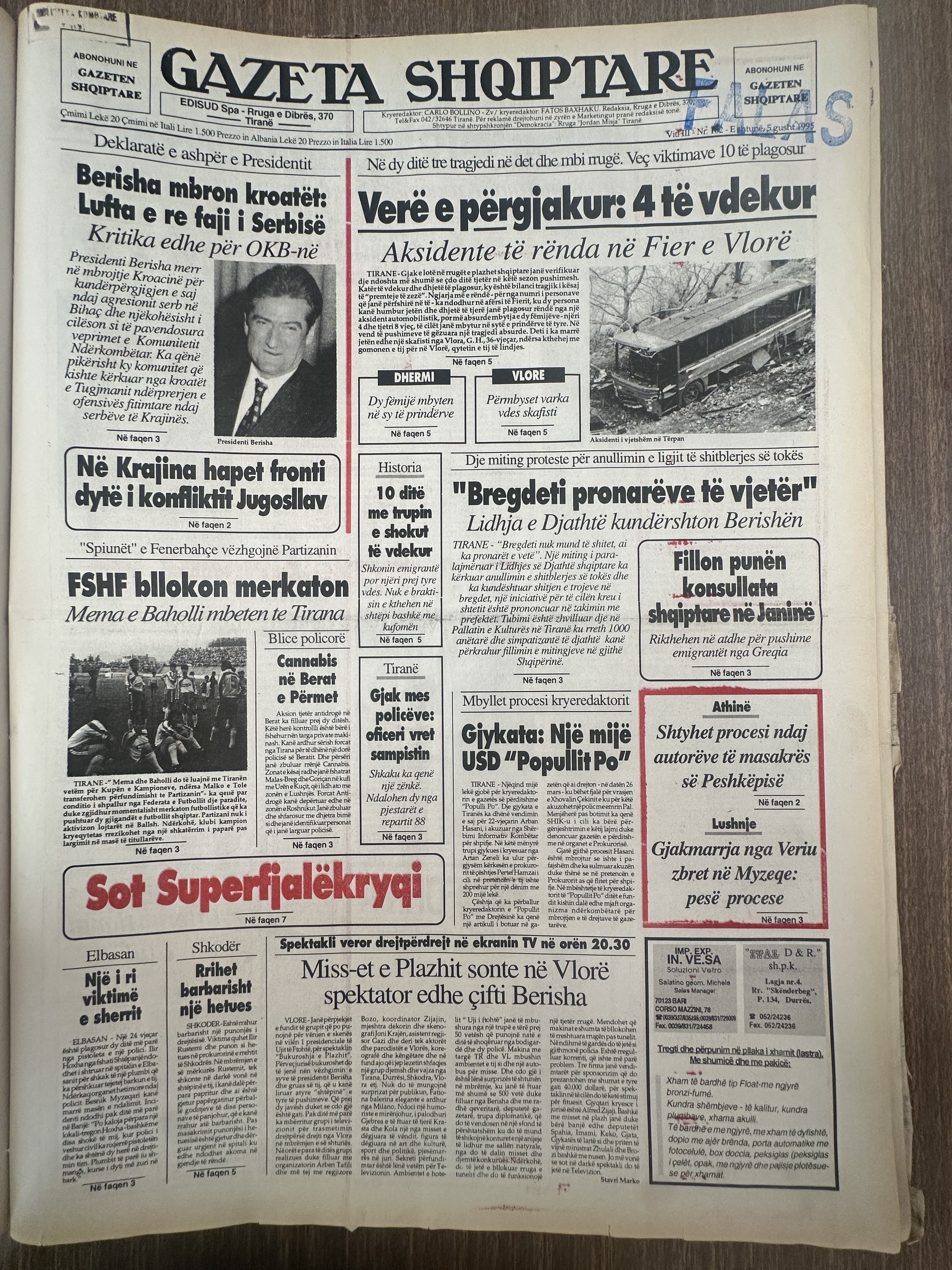 Gazeta Shqiptare 1995-08-02