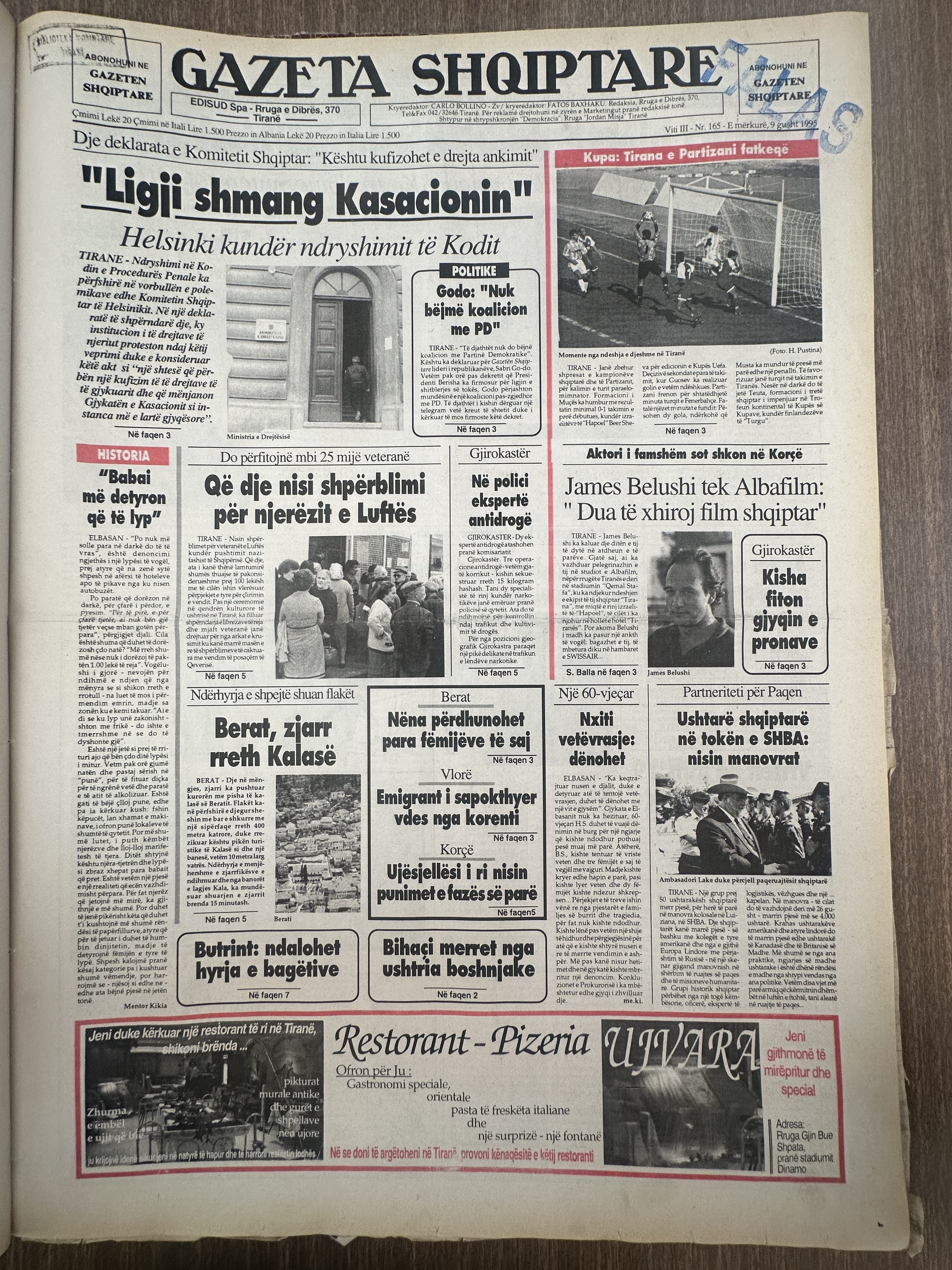 Gazeta Shqiptare 2000-01-09