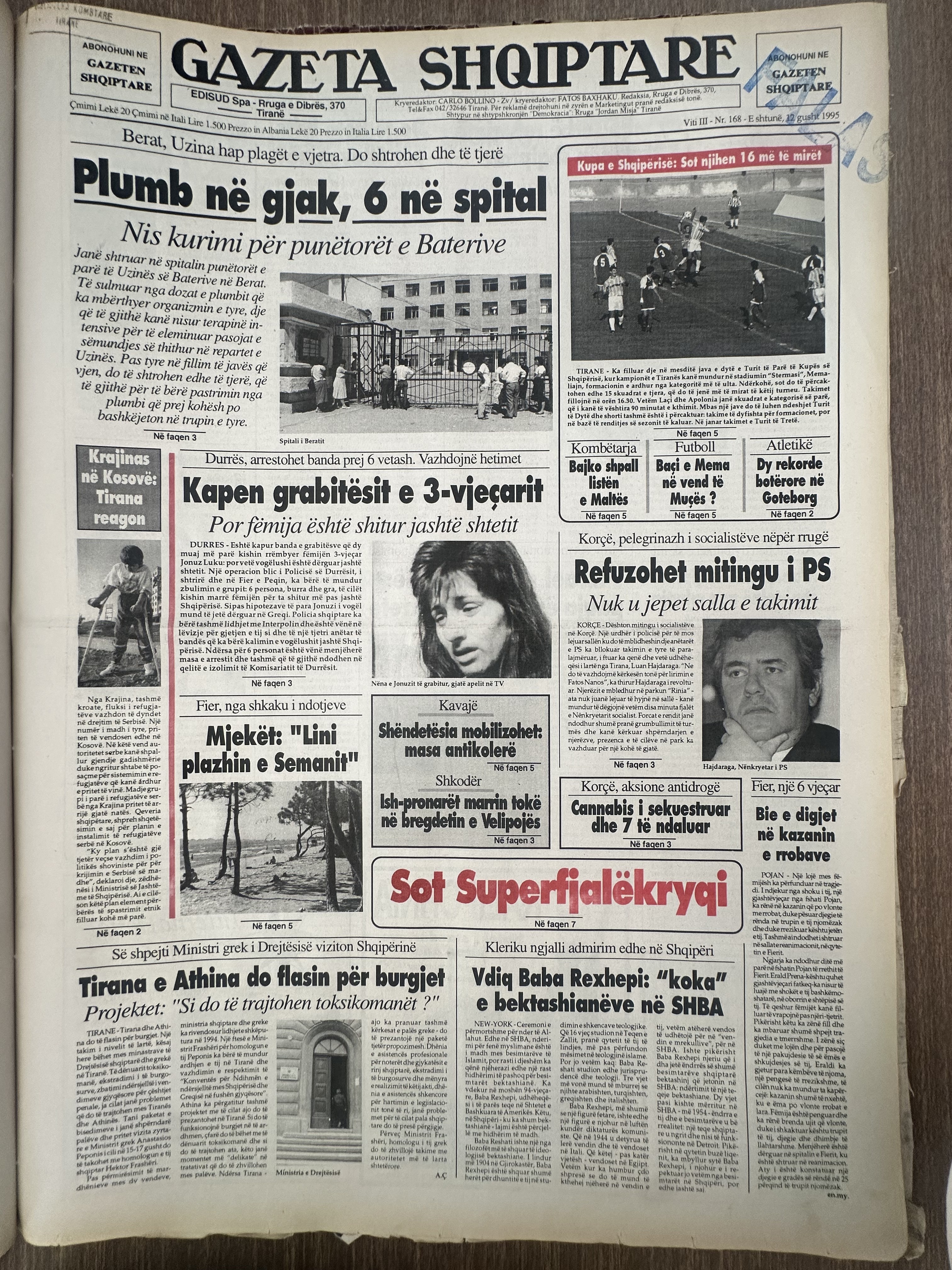 Gazeta Shqiptare 1995-08-29