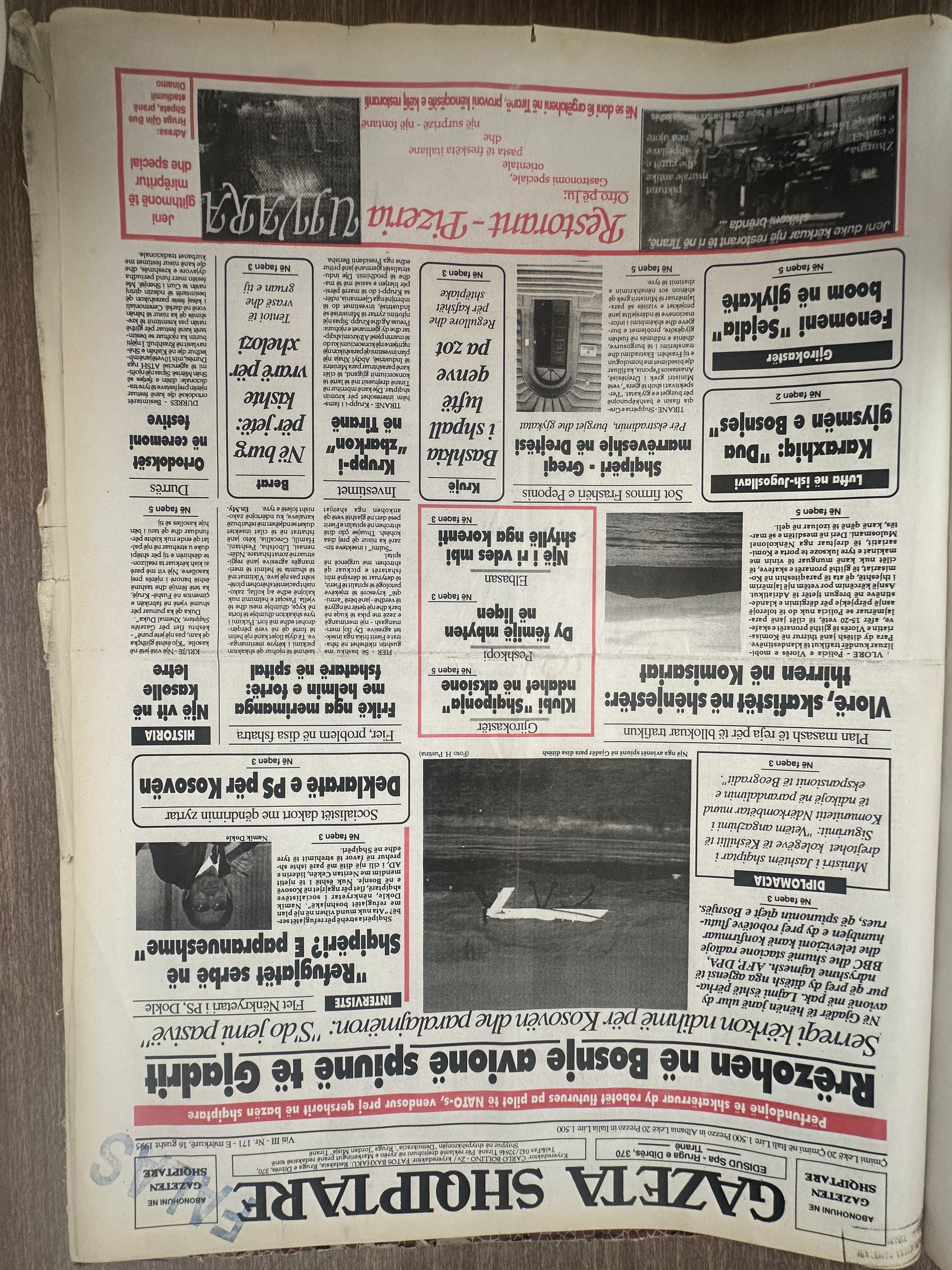 Gazeta Shqiptare 1995-08-16