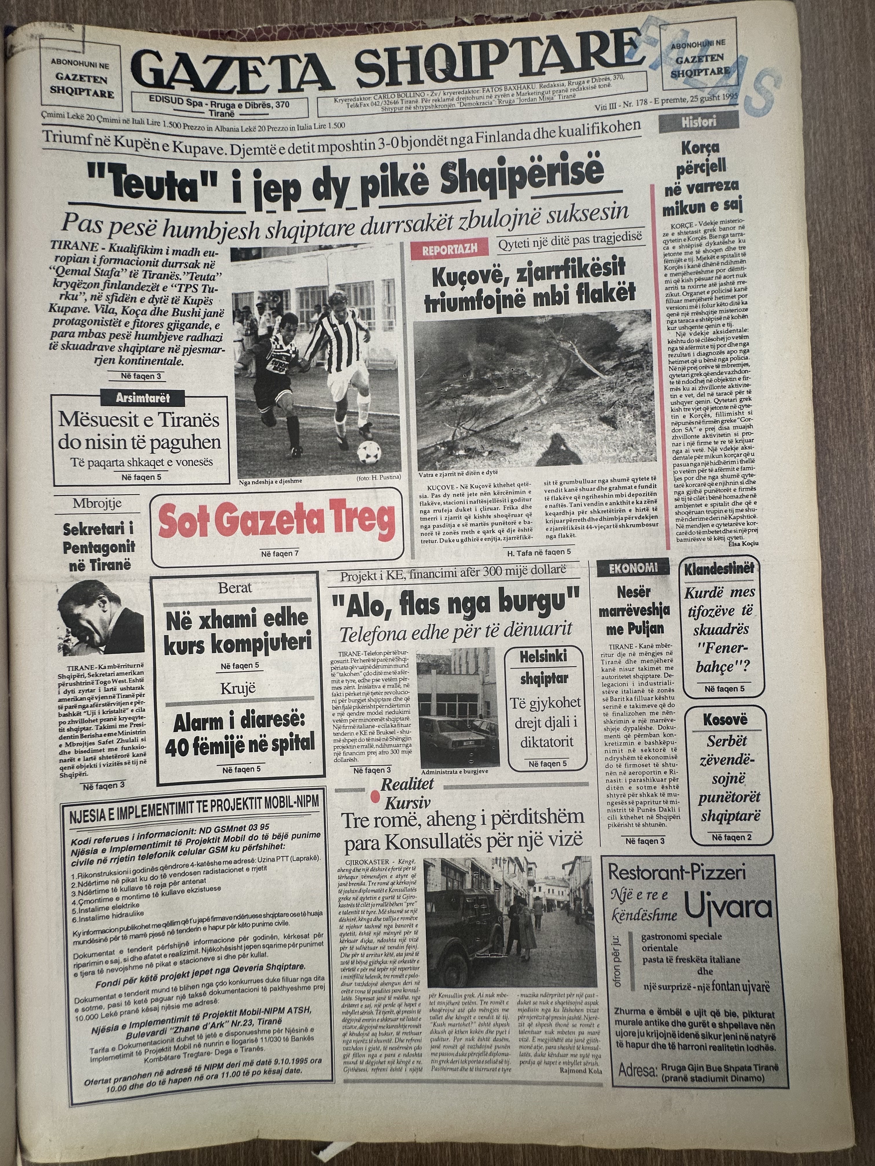 Gazeta Shqiptare 1995-08-25