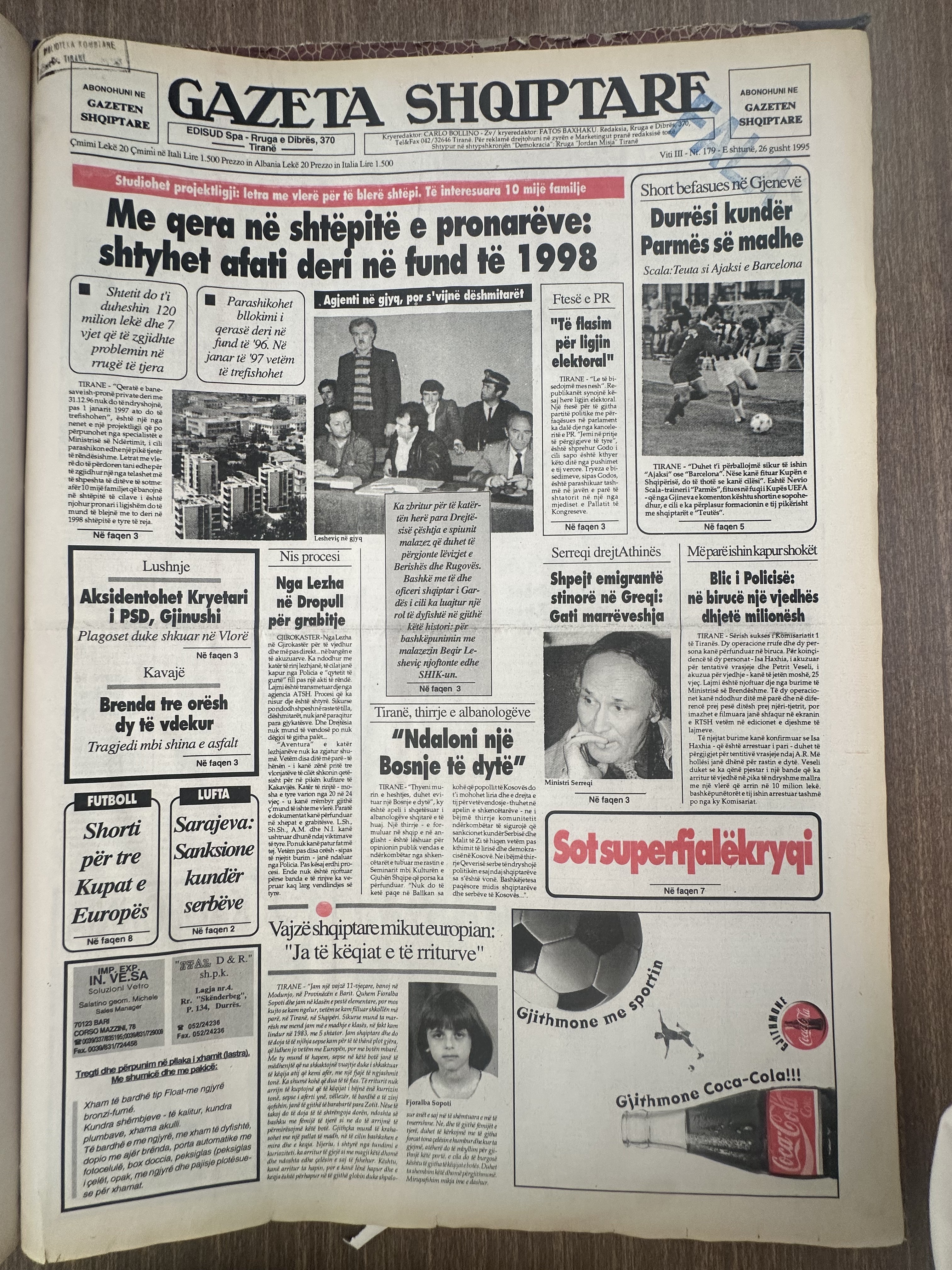 Gazeta Shqiptare 1995-08-26